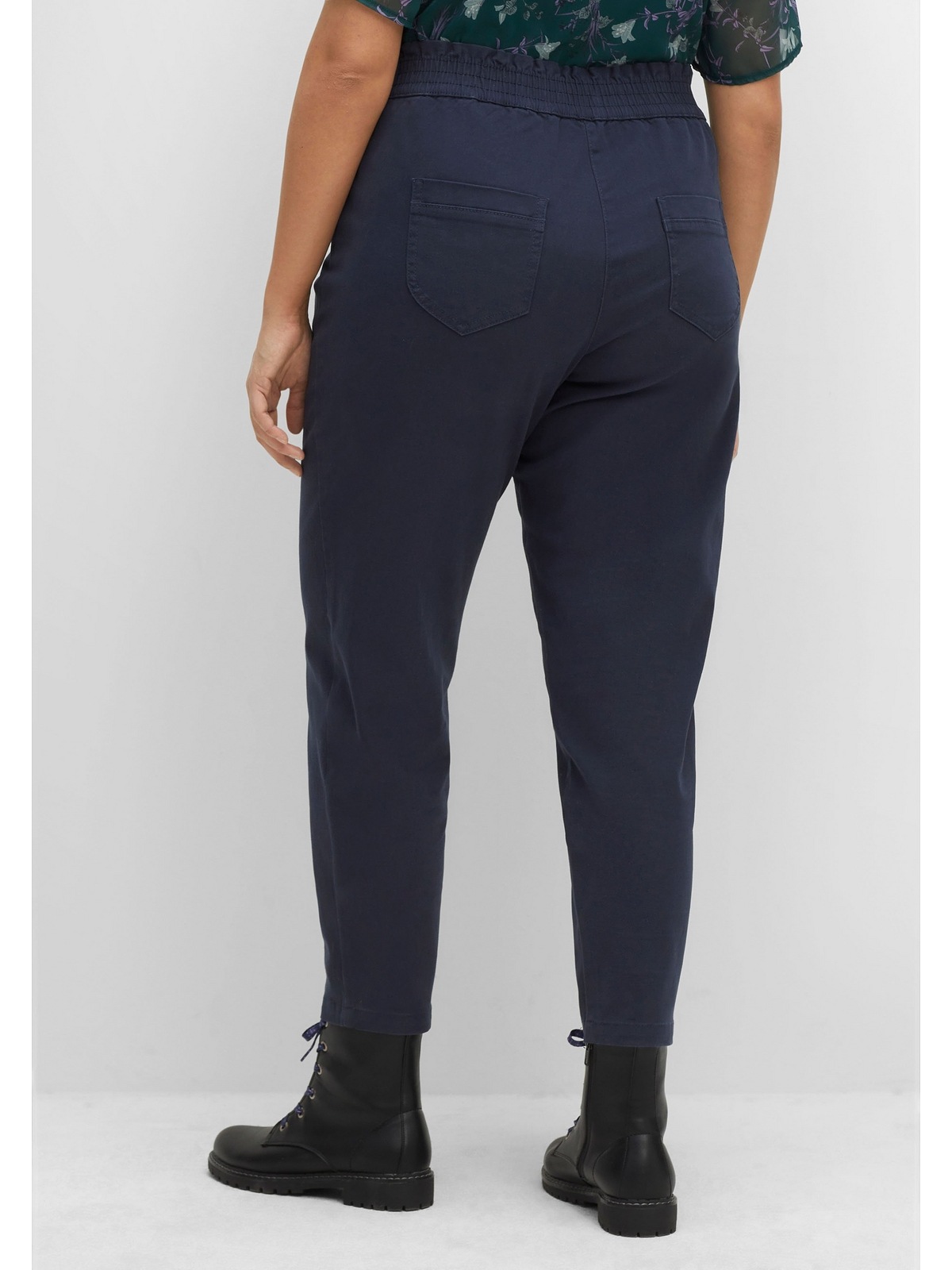 Sheego Stretch-Hose »Große für kaufen Größen«, mit High-Waist-Bund aus Twill, | elastischem BAUR