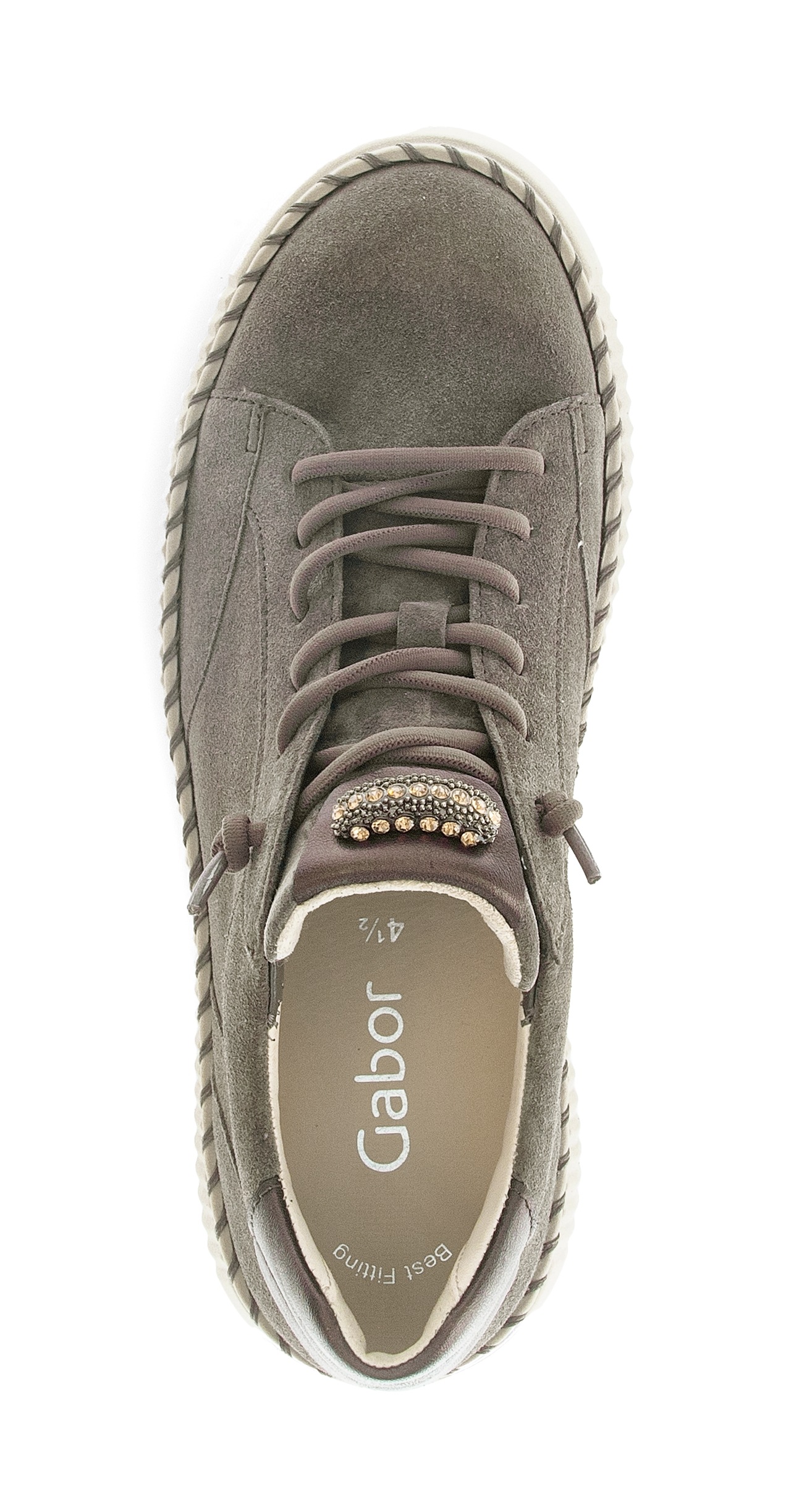 Gabor Slip-On Sneaker, Freizeitschuh, Halbschuh, Slipper mit funkelnden Sch günstig online kaufen