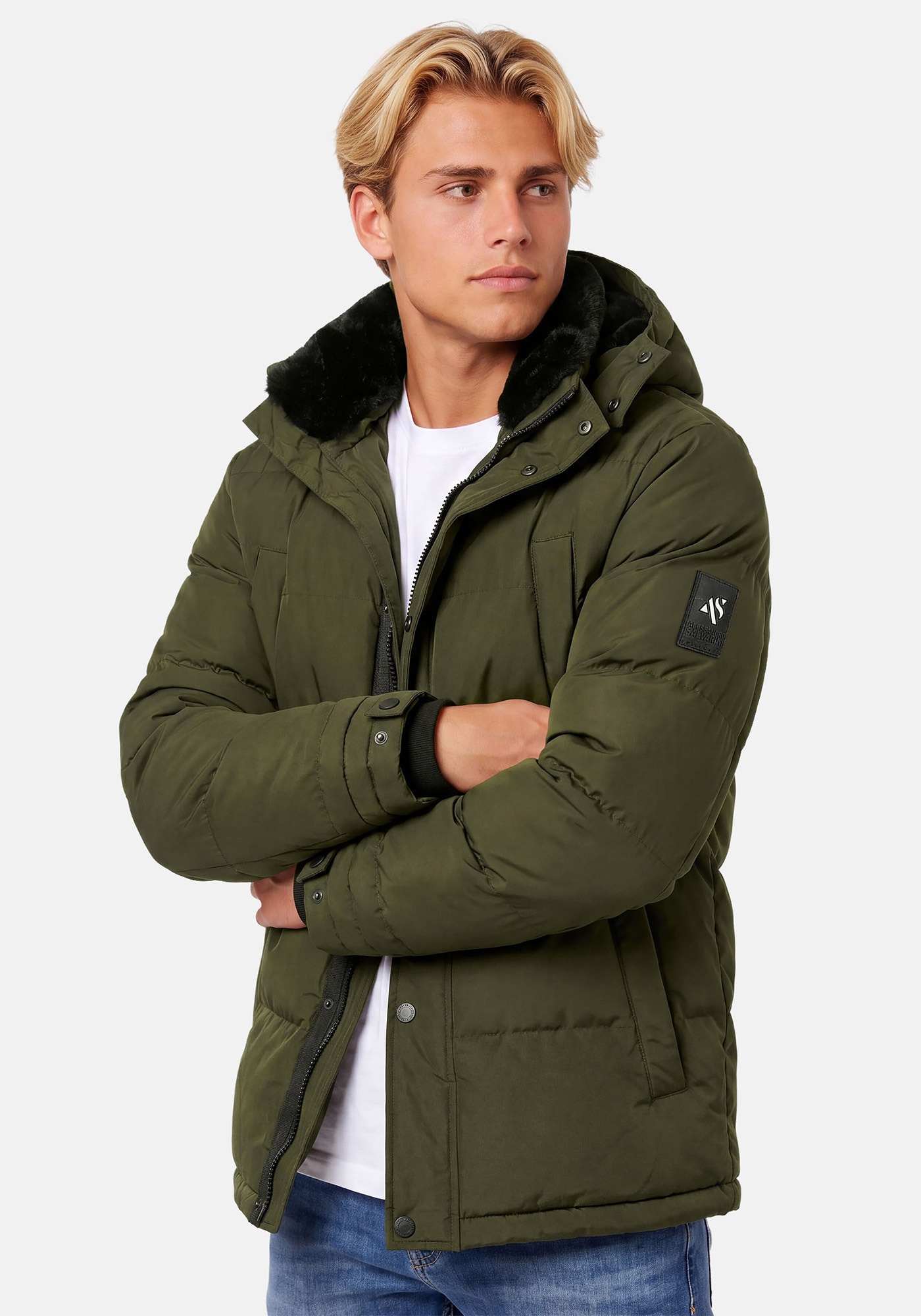 Alessandro Salvarini Winterjacke »ASEzkimo« mit warmen Teddyfell