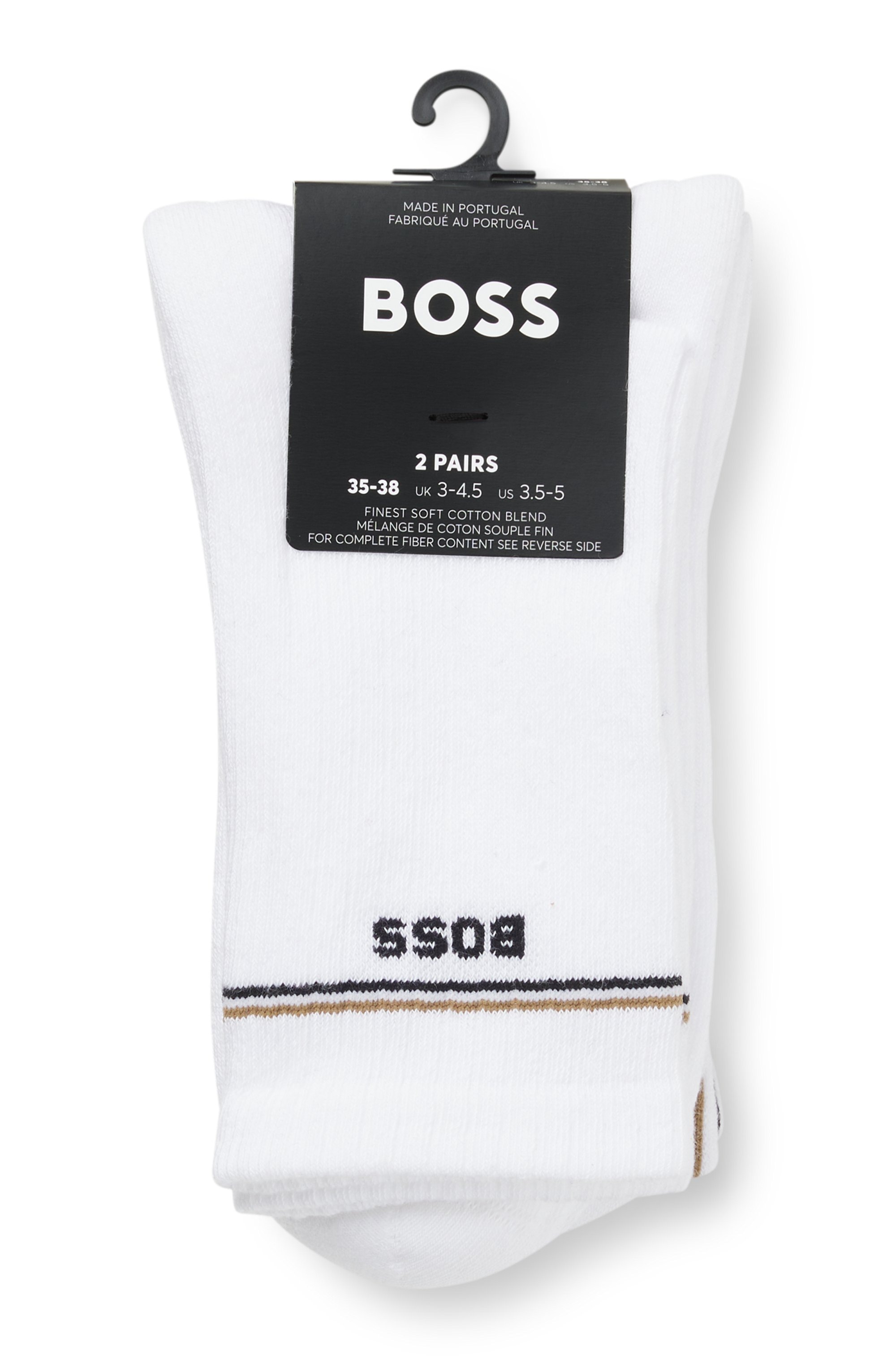 BOSS Socken »2P QS Iconic CC W«, (Packung, 2 Paar, 2er), mit BOSS-Logoschriftzug