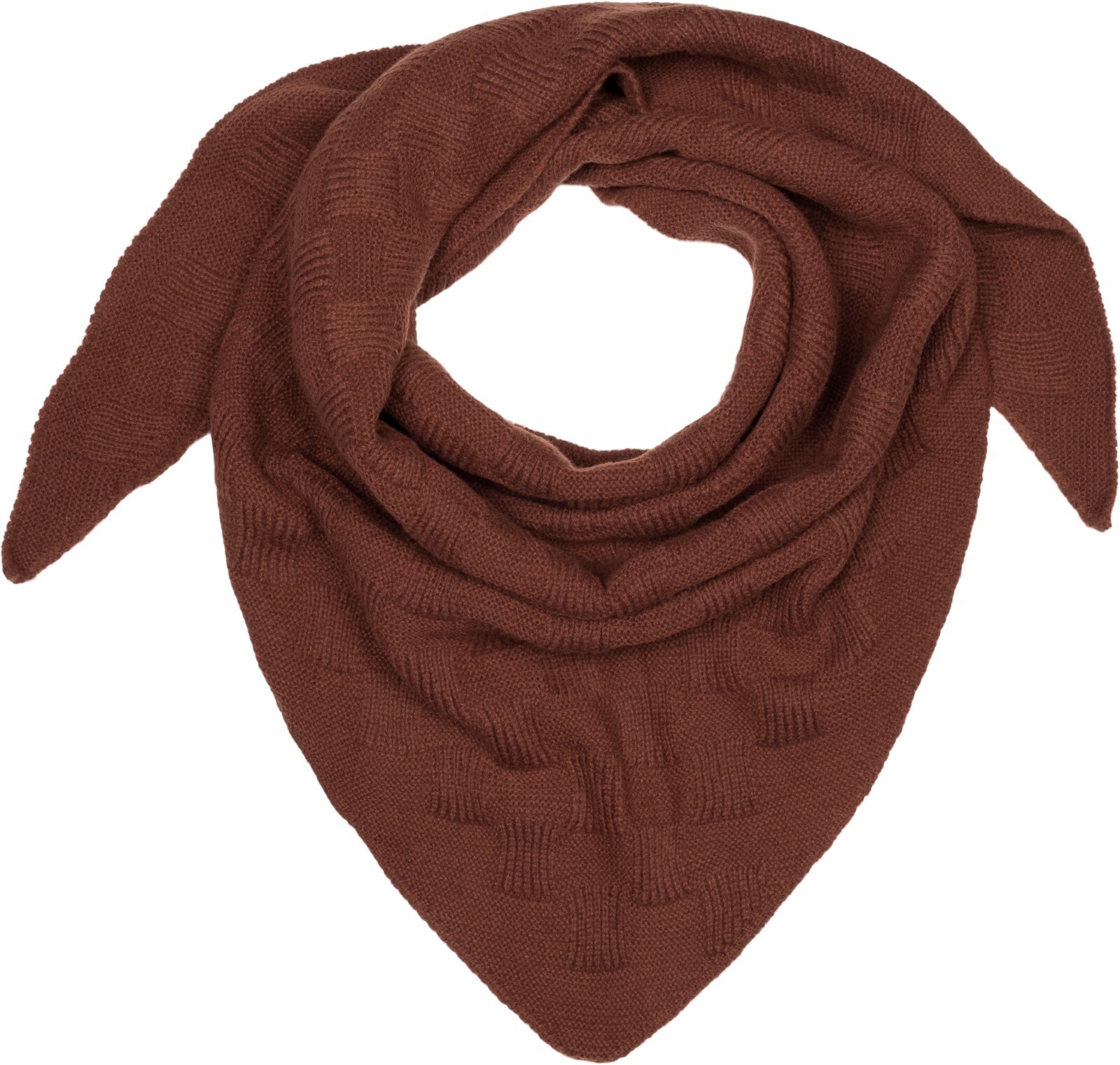 styleBREAKER Strickschal "Strick Dreiecktuch Schachbrett Strickmuster" 1 St günstig online kaufen