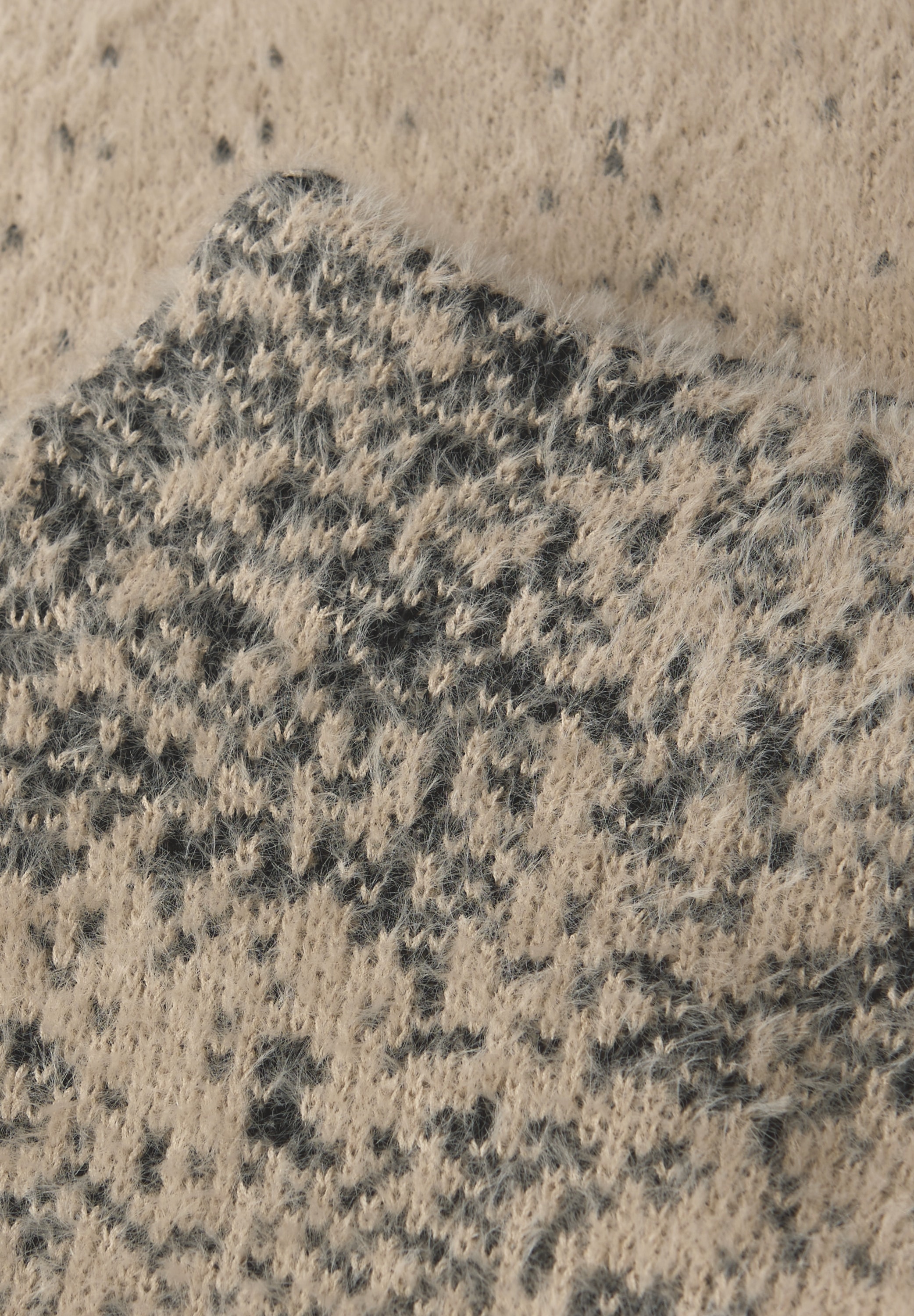 STREET ONE Jacquardpullover Federgarn Jacquard Pullover mit Turtelneck