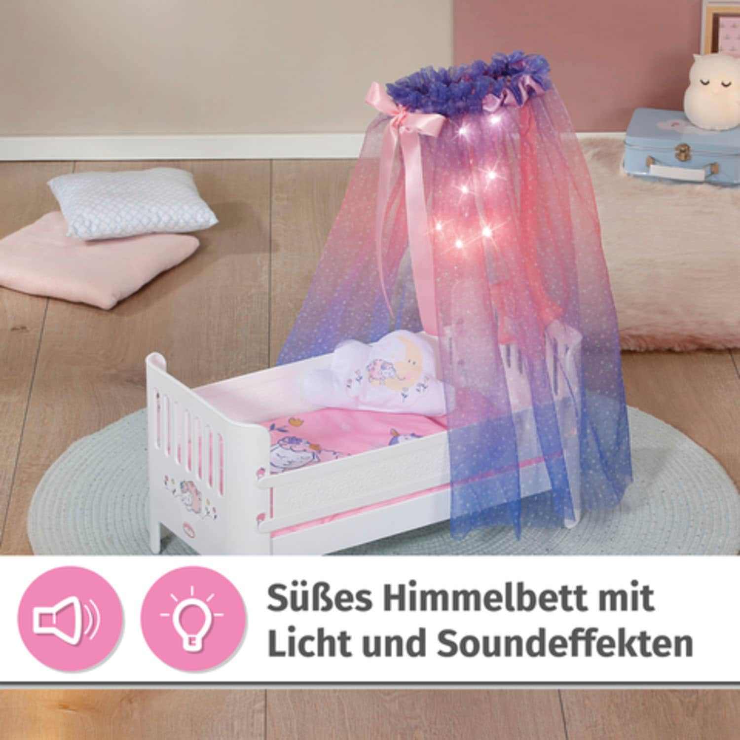 Baby Annabell Puppenbett »Baby Annabell® Sweet Dreams Bett«, mit Sound