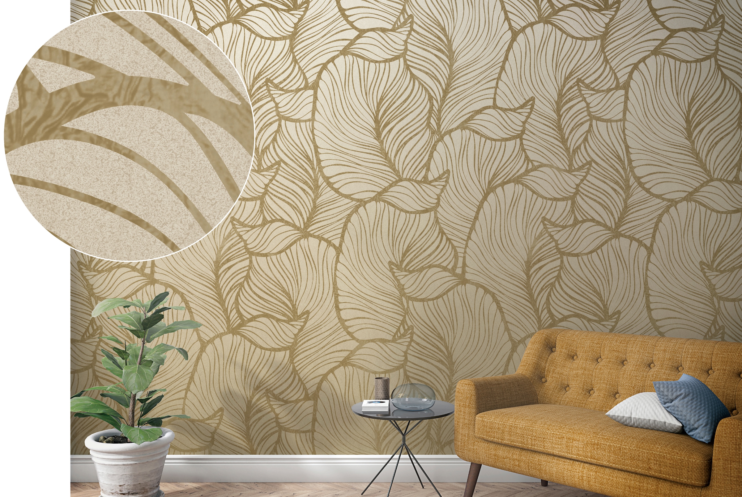 Marburg Fototapete, botanisch, moderne Tapete für Wohnzimmer Schlafzimmer Küche