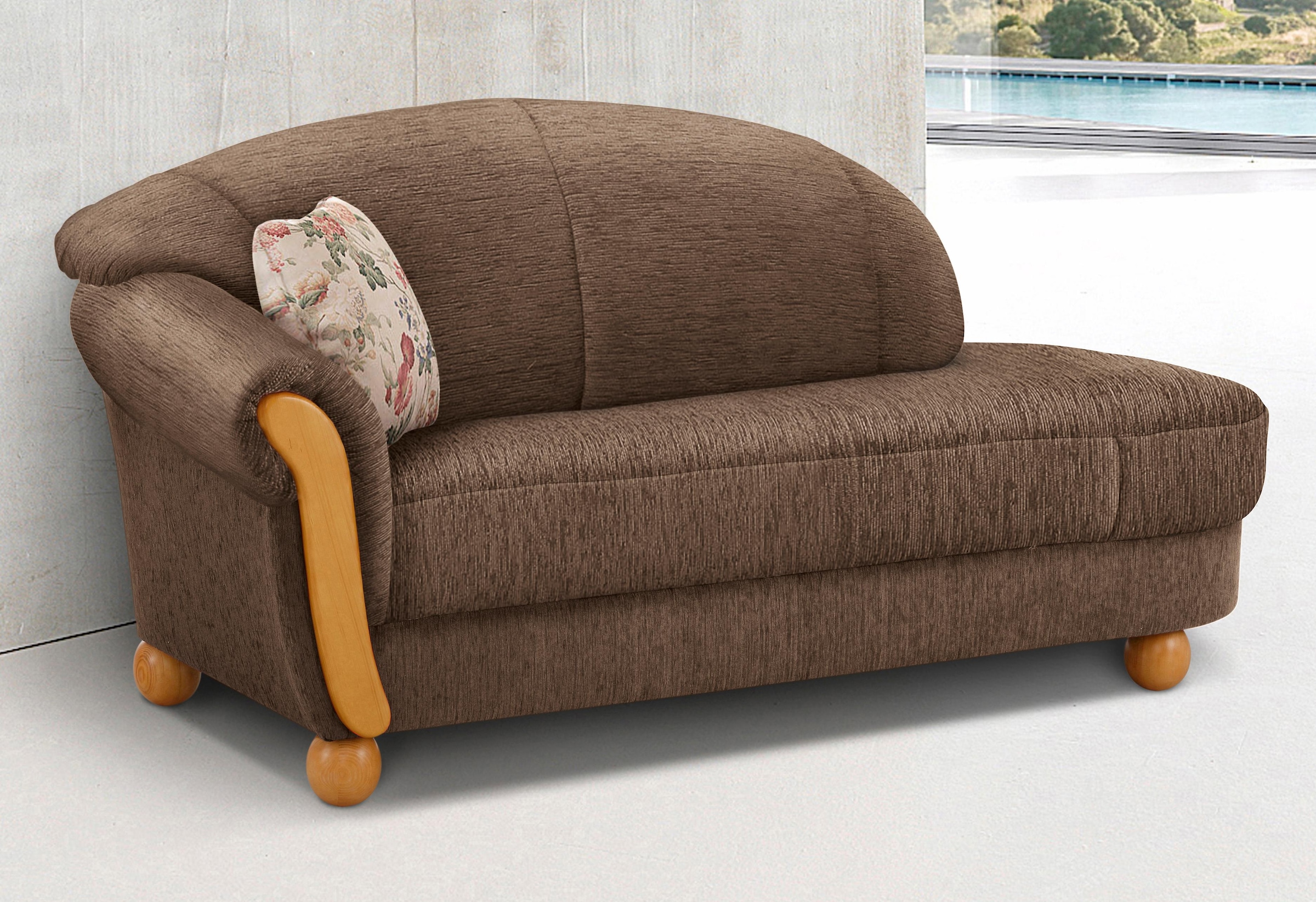 Home affaire Ottomane "Milano, bequemes solitär Sofa im Landhaus-Stil, B/T/ günstig online kaufen