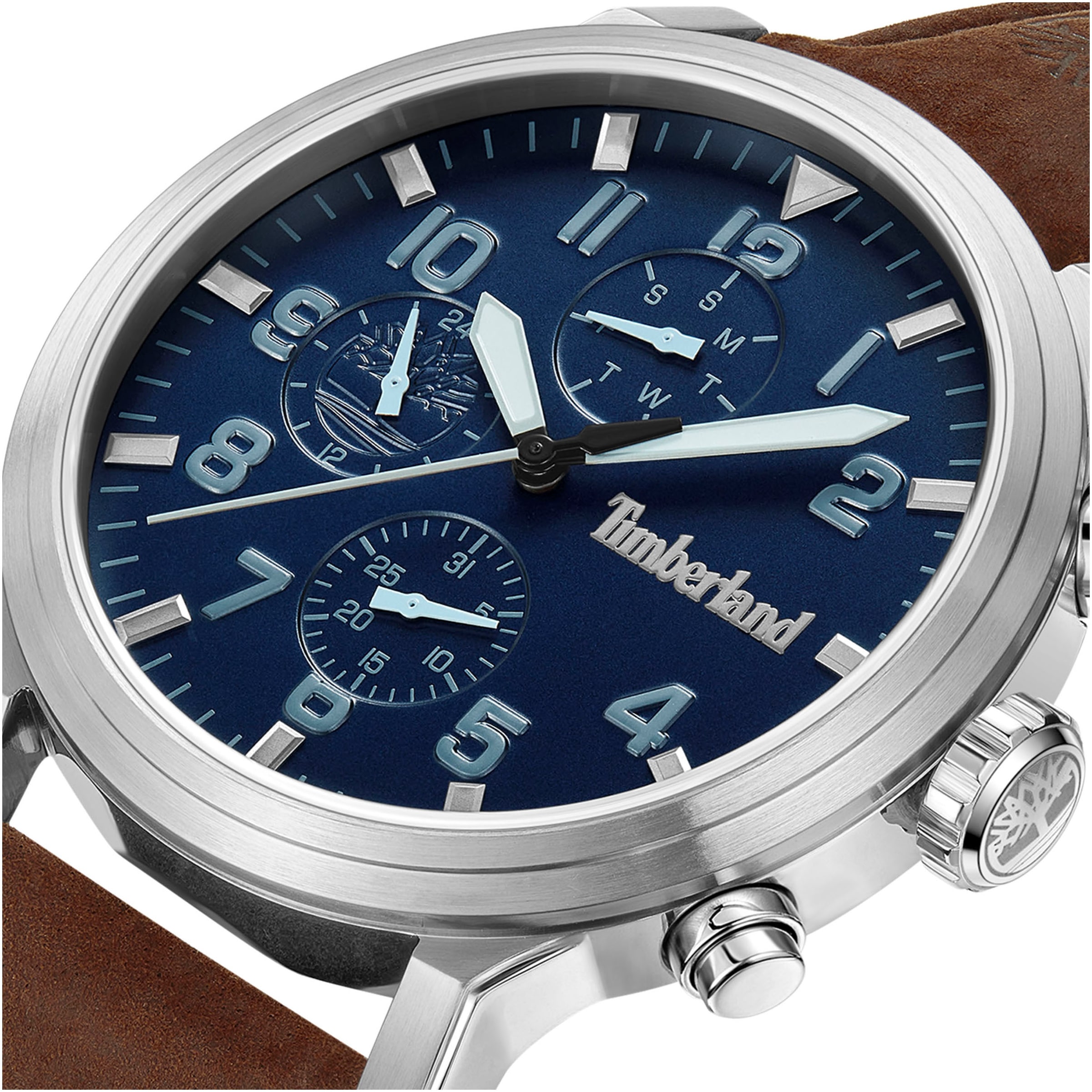 Timberland Multifunktionsuhr »DRISCOLL«, Armbanduhr, Quarzuhr, Herrenuhr, Datum, Lederarmband