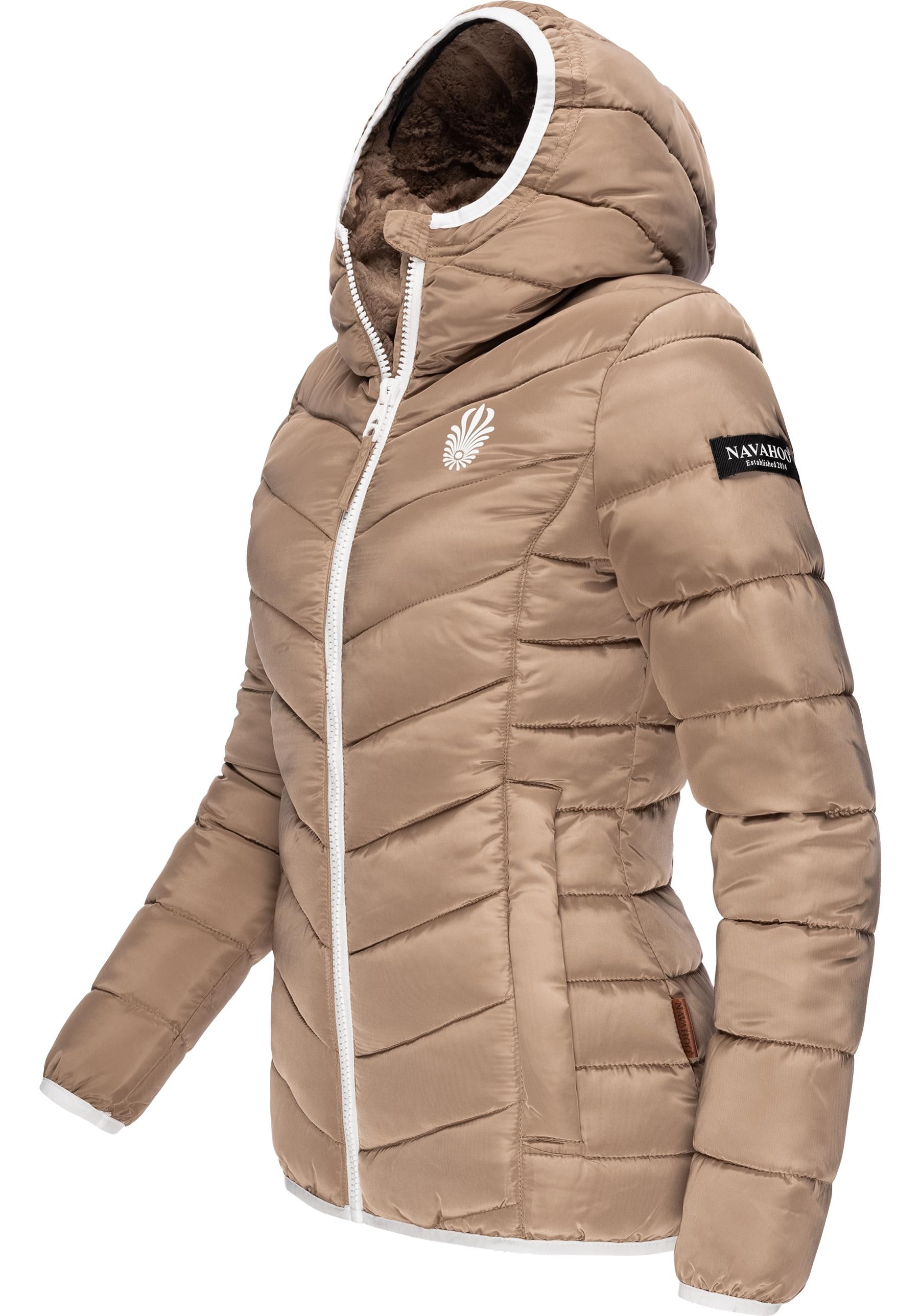 Navahoo Steppjacke »Elva«, mit Kapuze, stylische Damen Winterjacke mit Kapuze