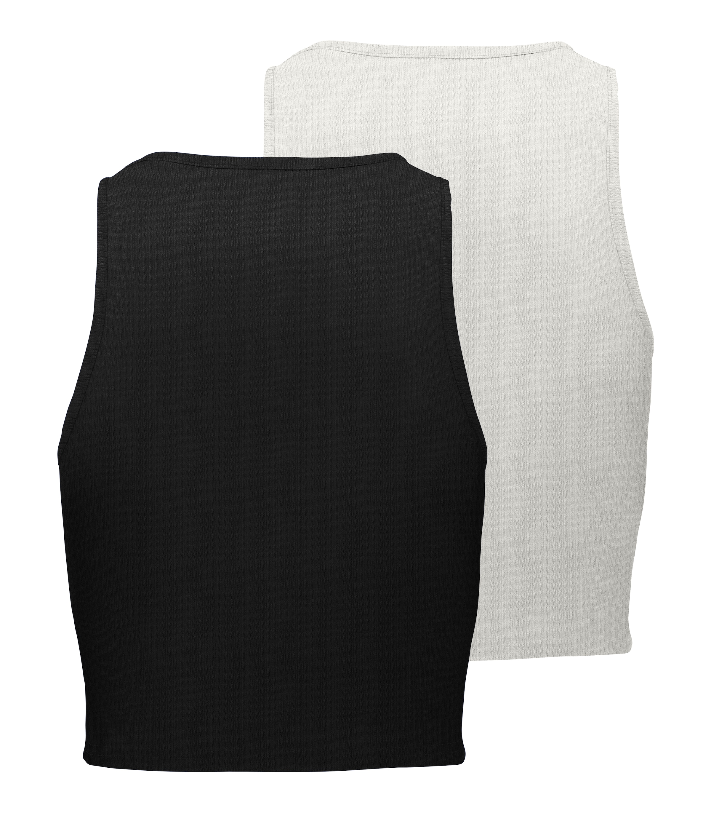 ONLY Crop-Top »ONLBELIA S/L CROP TOP CS JRS 2PACK«, (Packung, 2 tlg.)