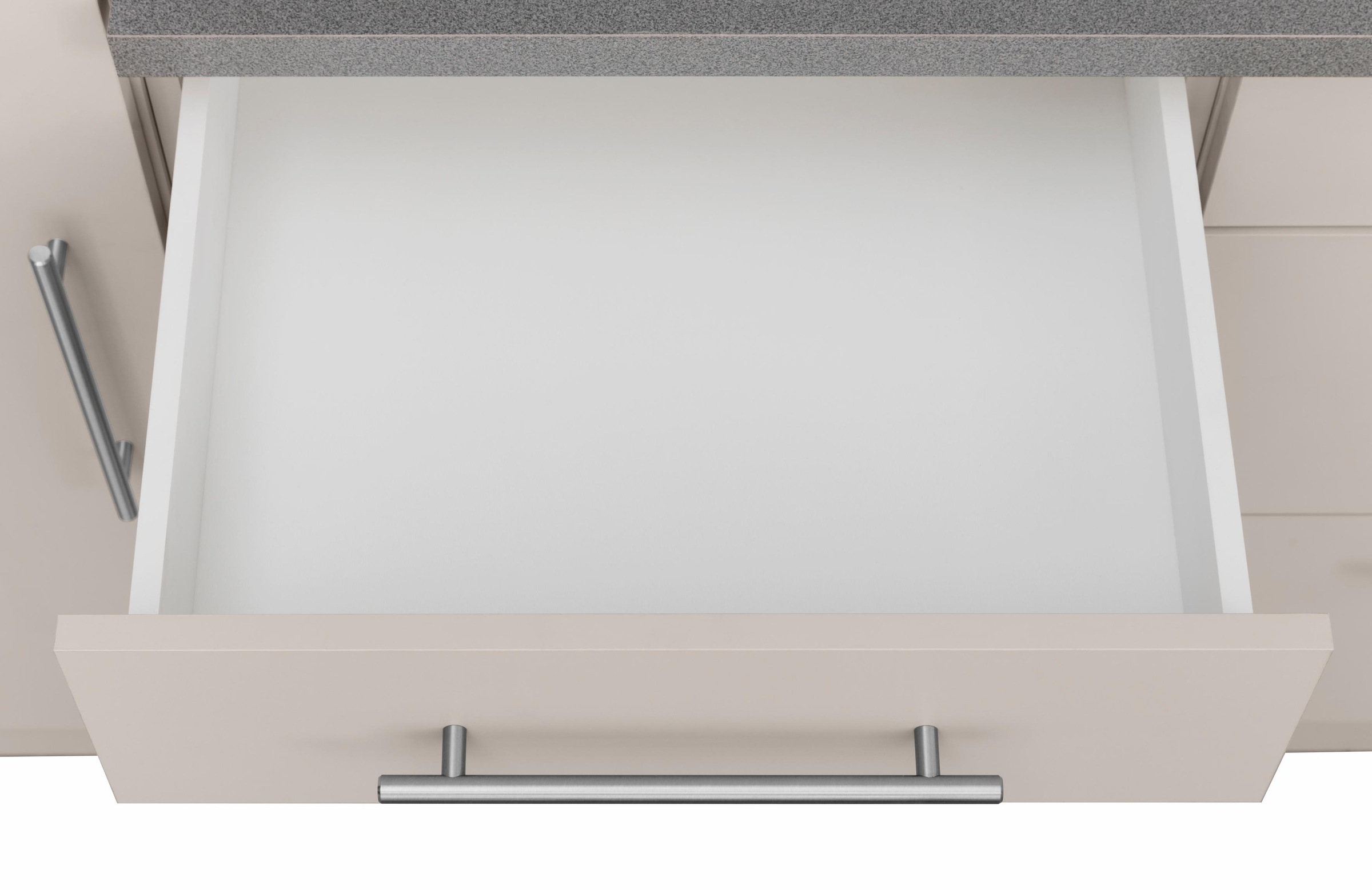 wiho Küchen Küchenzeile »Cali« mit E-Geräten und Kühl-Gefrierkombination, Breite 280 cm