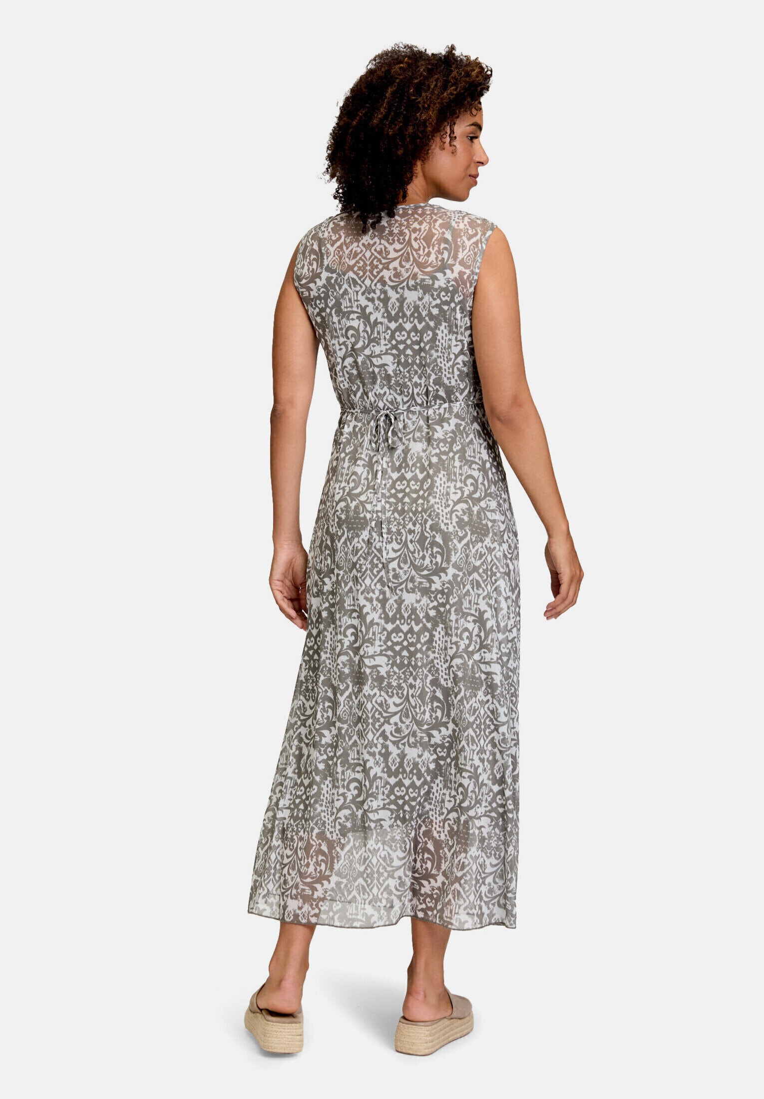 Cartoon Midikleid "Damen ohne Arm" Ohne Tasche Druck