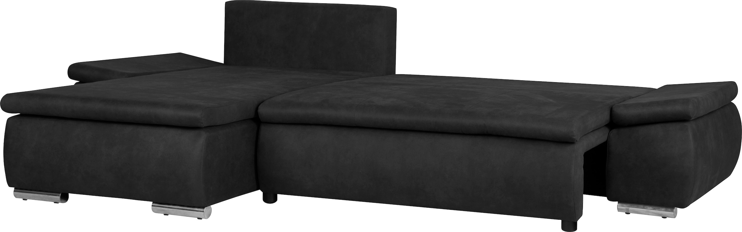 Home affaire Ecksofa »Acra L-Form« mit Bettfunktion und Bettkasten, in Mattenoptik