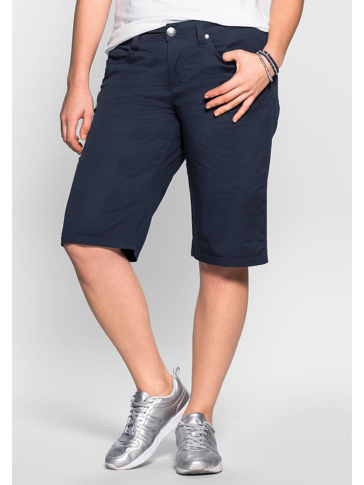 Bermudas »Große Größen«, Elastische Baumwollmischung