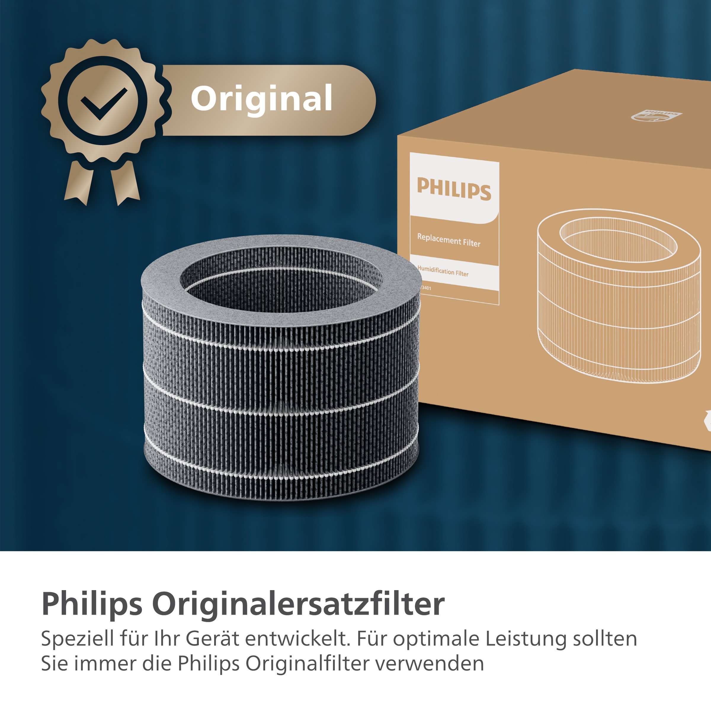 Philips Befeuchtungselement »FY3401/00 mit NanoCloud Technologie«, (1 tlg.), bis zu 6 Monate verwendbar, 1 Filter im Lieferumfang