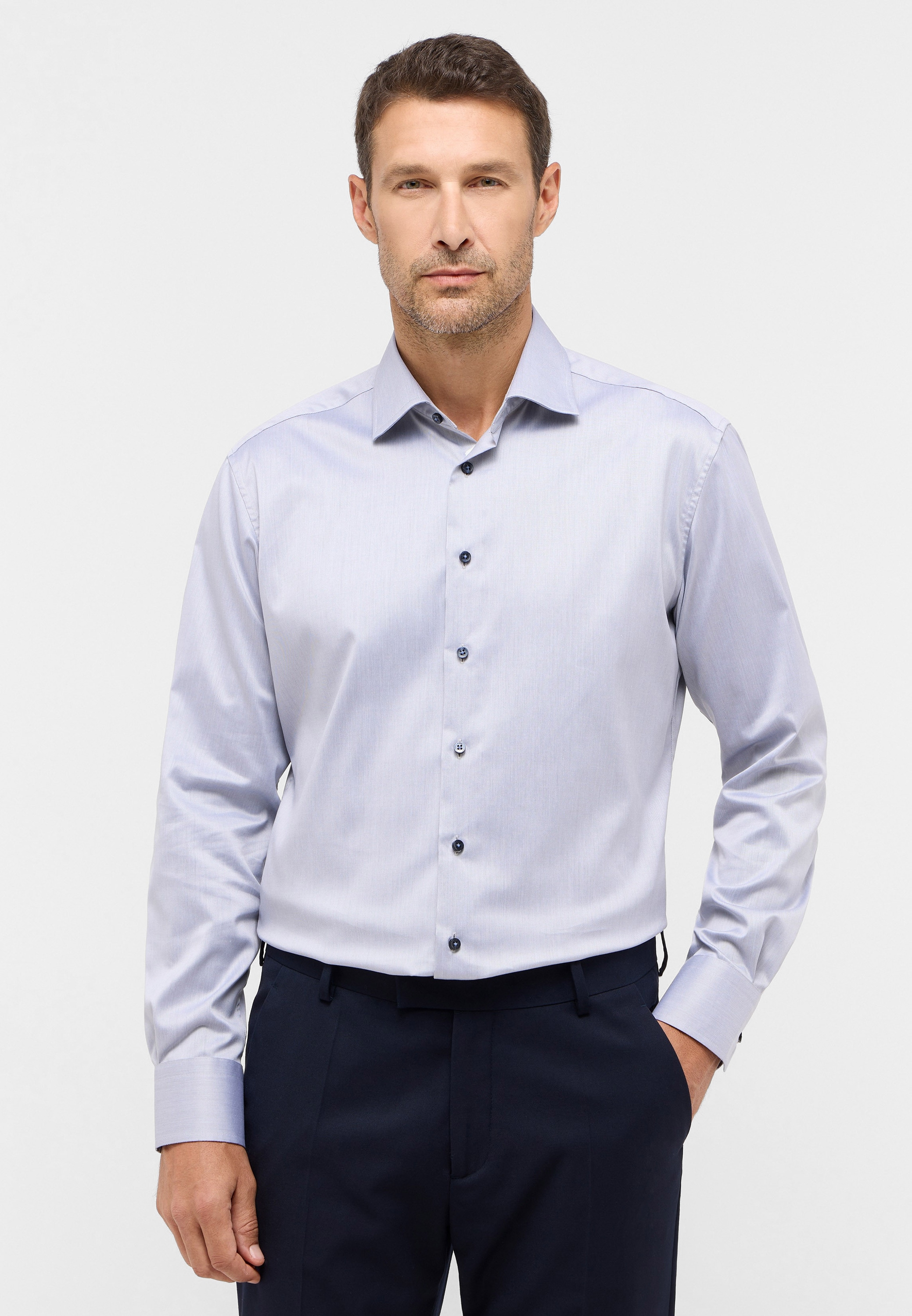 Eterna Langarmhemd "MODERN FIT", NON IRON (bügelfrei) günstig online kaufen