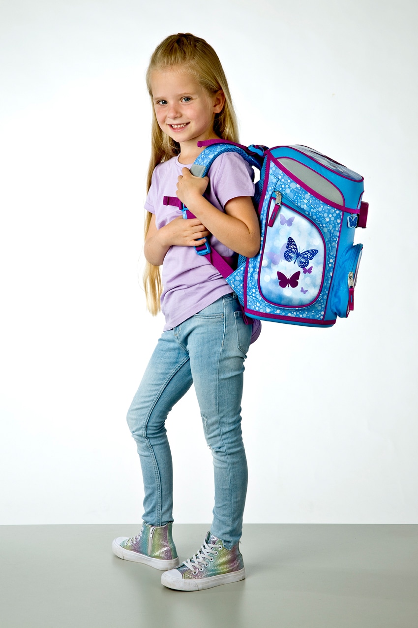 Scooli Schulranzen »EasyFit, Fly & Sparkle«, Reflektoren