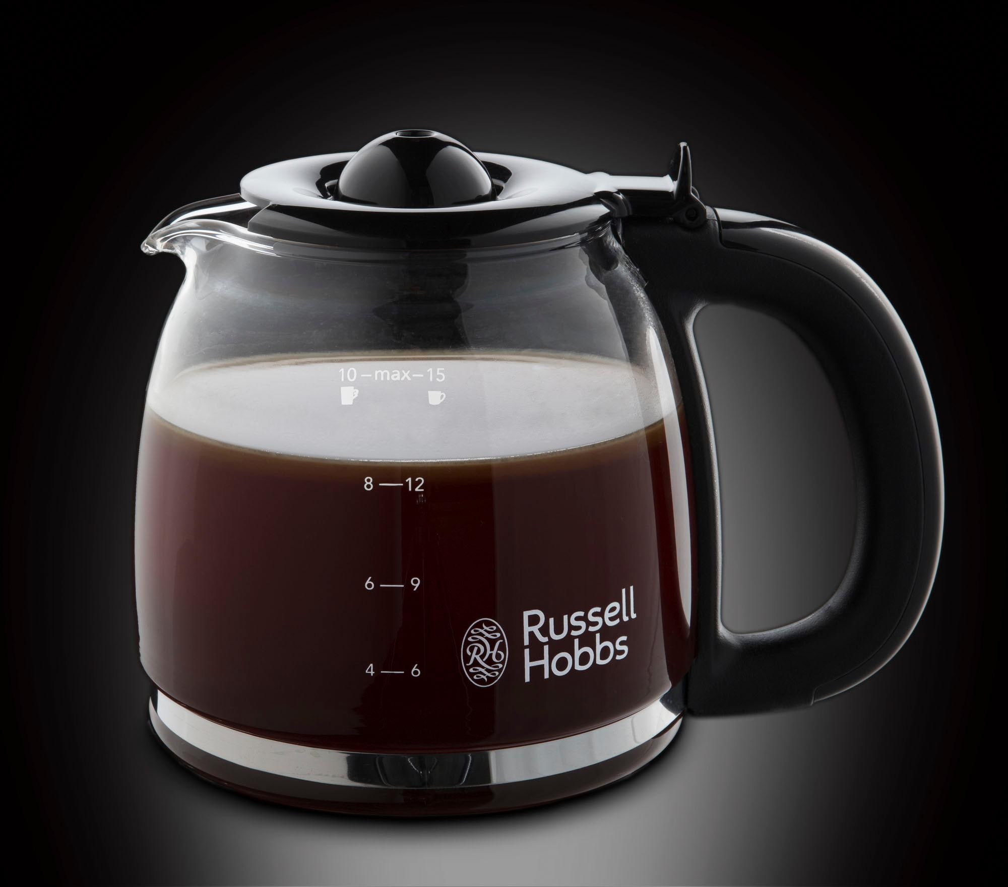 RUSSELL HOBBS Filterkaffeemaschine »Colours Plus+ Flame Red 24031-56«, 1,25 l Kaffeekanne, Papierfilter, 1x4