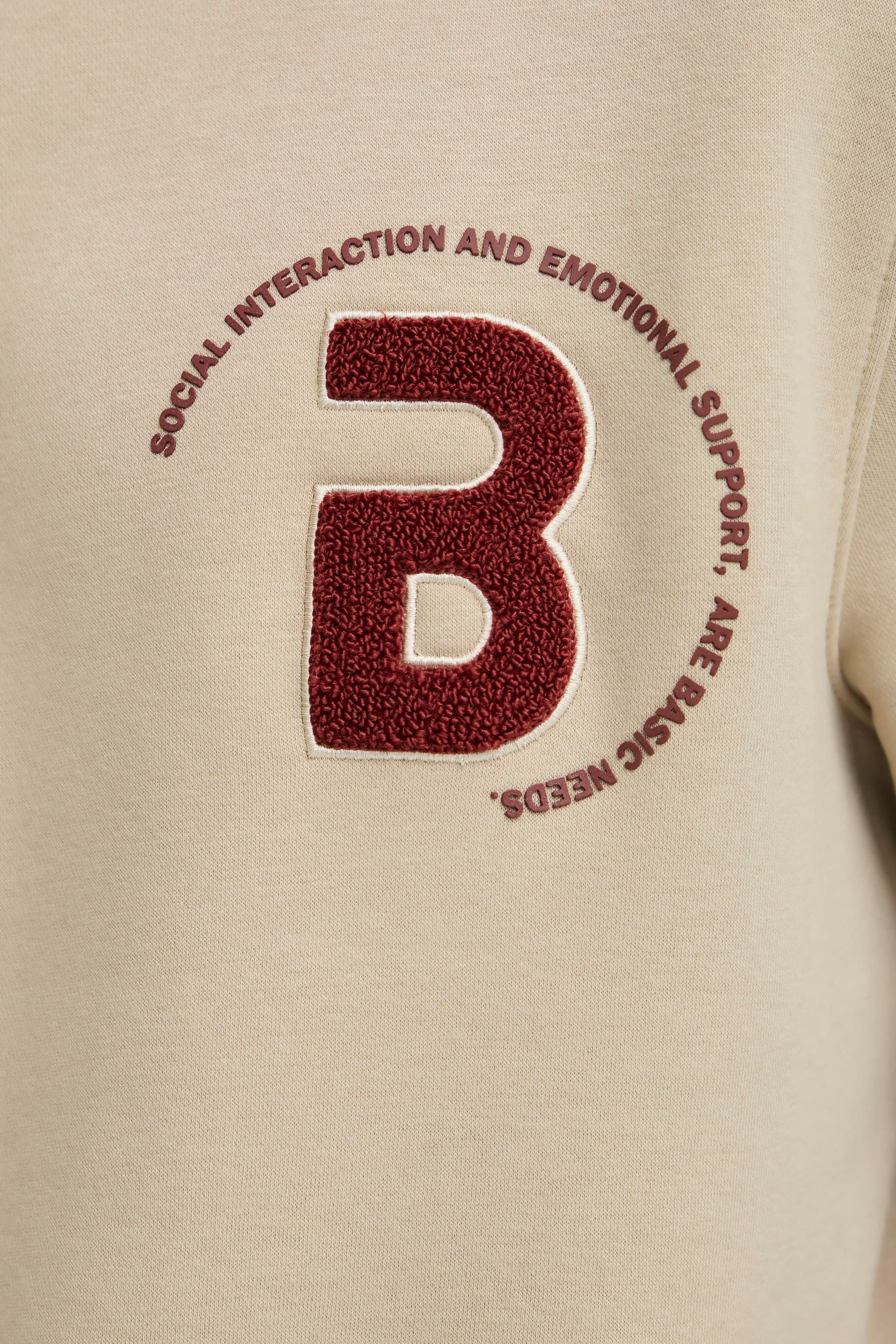 Blend Rundhalspullover »BHFlorian« Lässiger Sweatpullover mit Stickerei