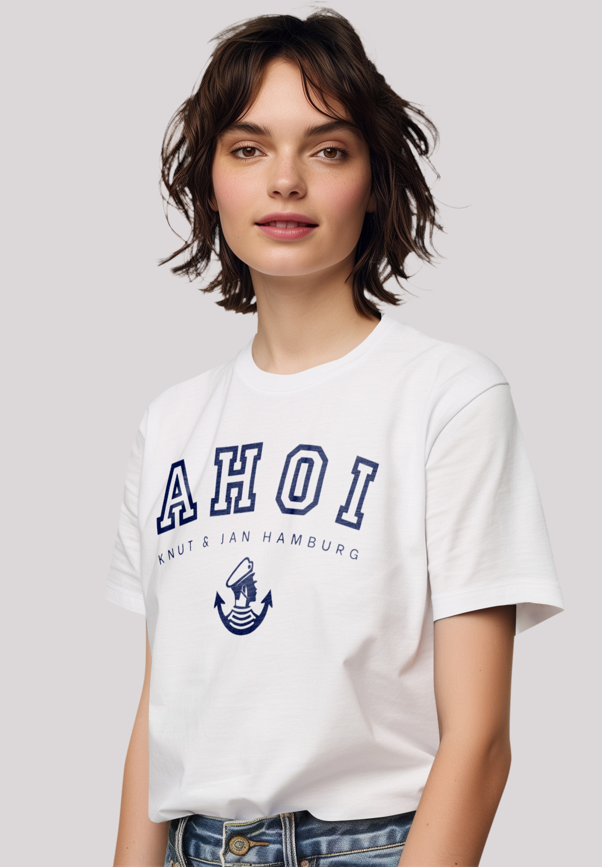 F4NT4STIC T-Shirt "Ahoi Knut & Jan Hamburg", Premium Qualität günstig online kaufen