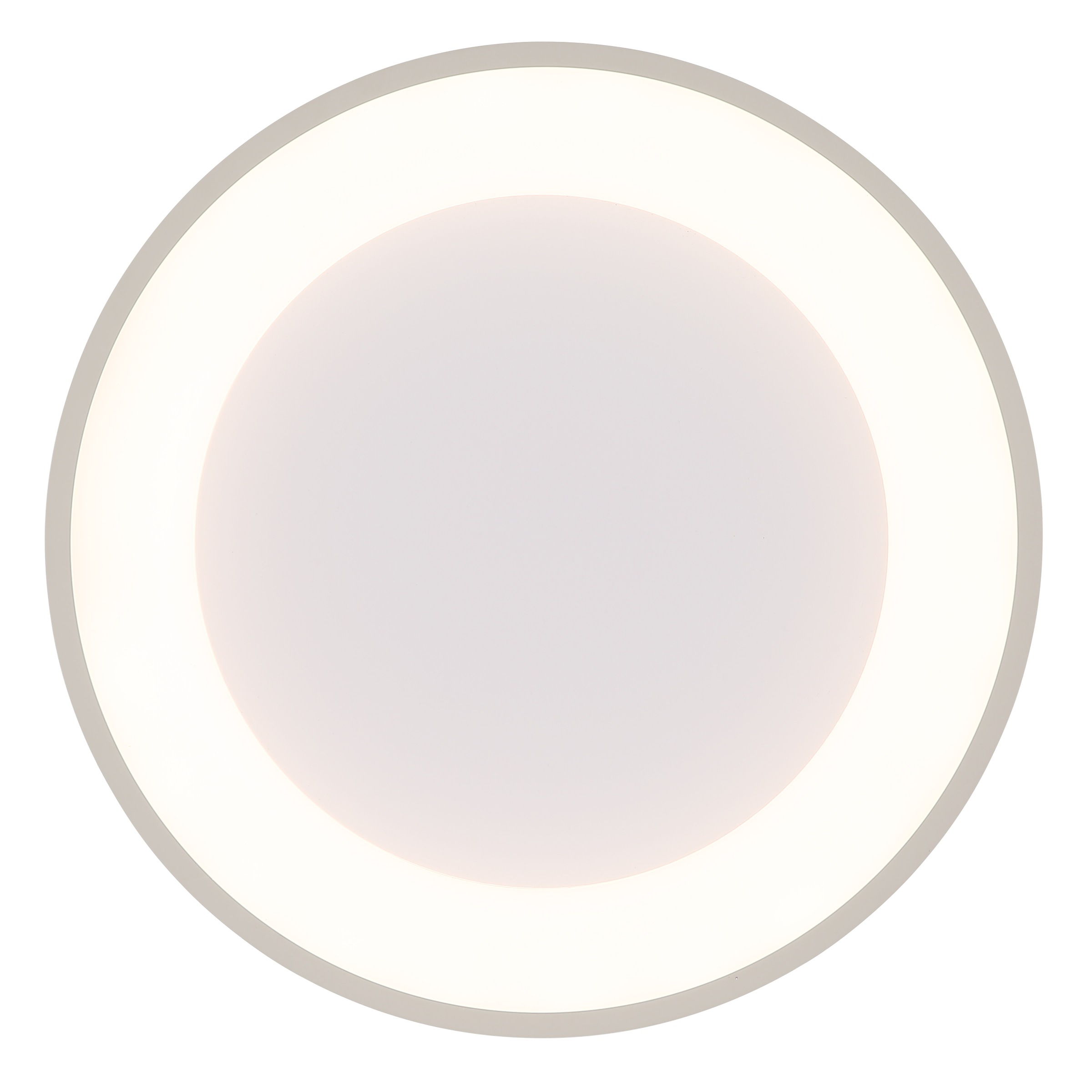 GLOBO LIGHTING Deckenleuchte »GALLEGOS« LED-Modul 1 Stk. Sandfarbene Deckenleuchte dimmbar mit LED, Fernbedienung