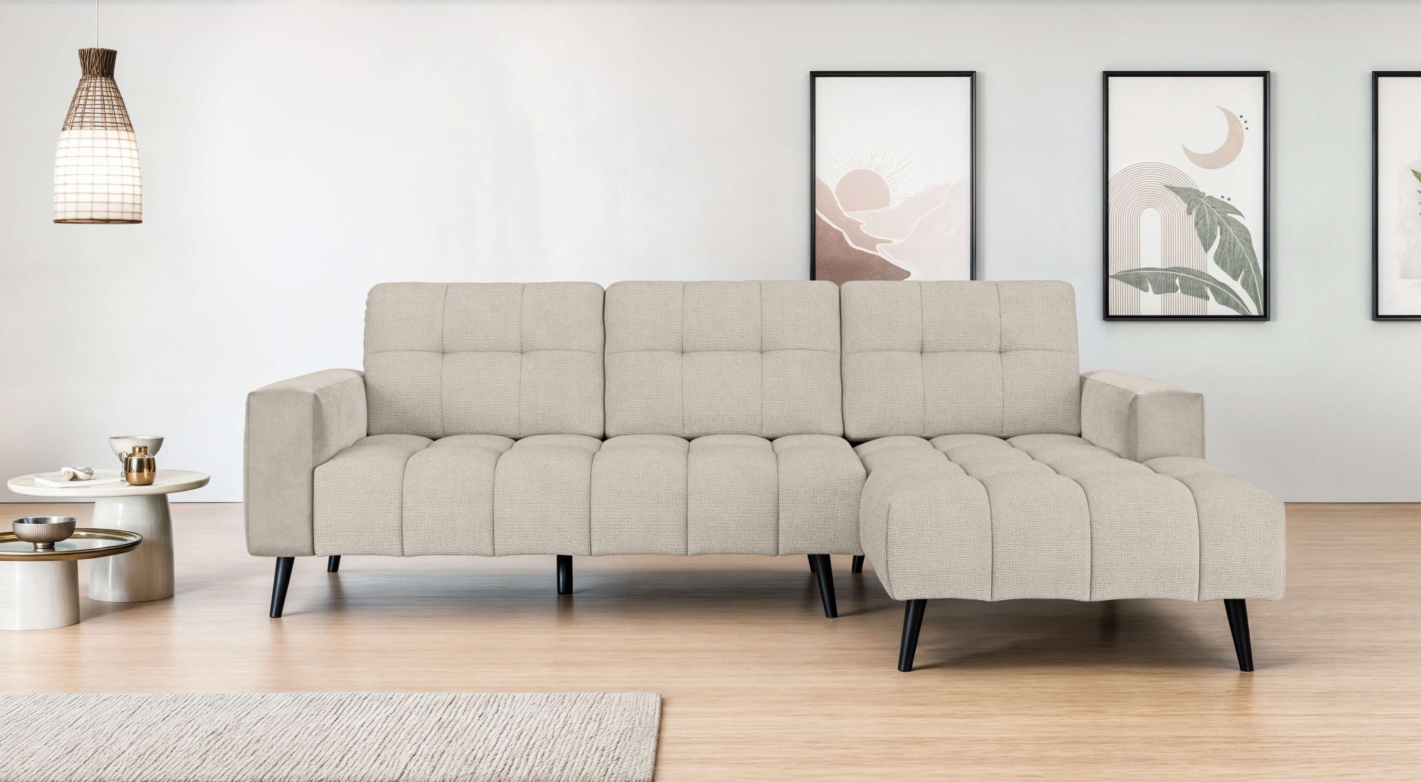 Home affaire Ecksofa "SERINE mit Recamiere rechts/links bestellbar, Maße B/ günstig online kaufen