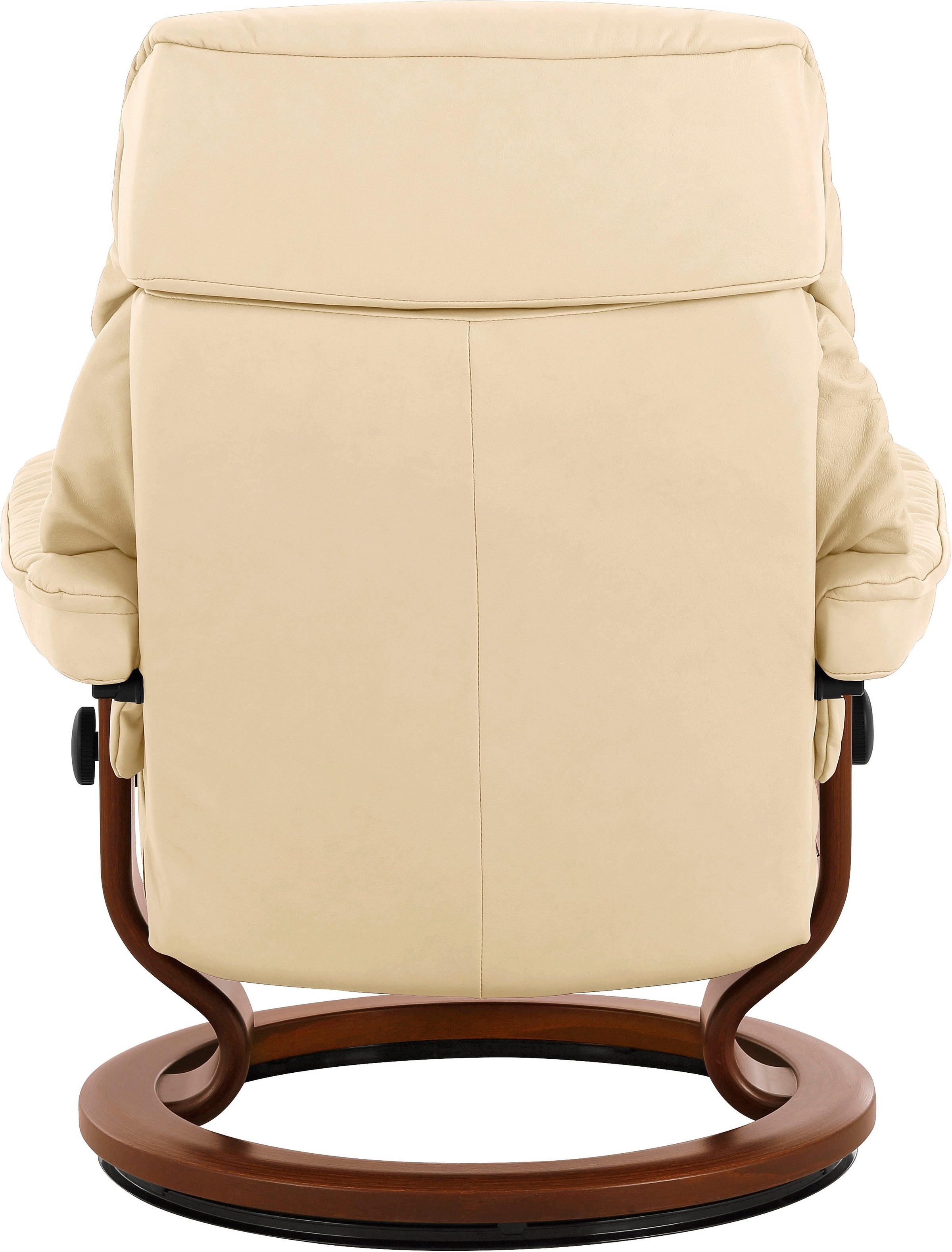 Stressless® Relaxsessel »Ruby«, (Set, Relaxsessel mit Hocker), mit Classic Base, Größe M, Gestell Eiche, Wenge, Braun & Schwarz