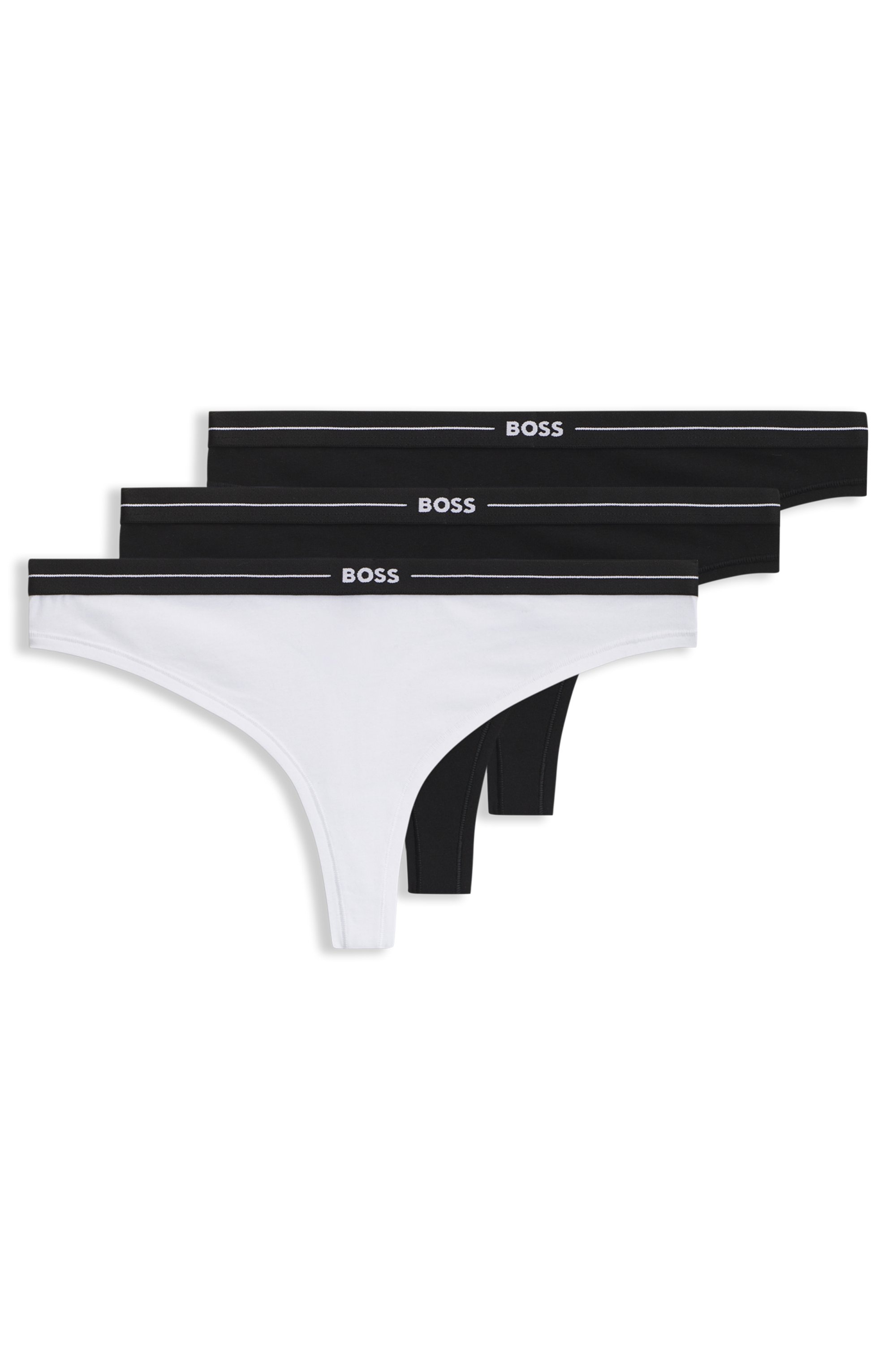 BOSS String »3P THONG« Packung, 3er, 3 Stk. mit BOSS Logobund