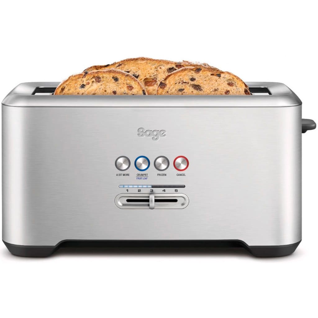 Sage Toaster »the Bit More, STA730BSS«, 4 lange Schlitze, 1800 W