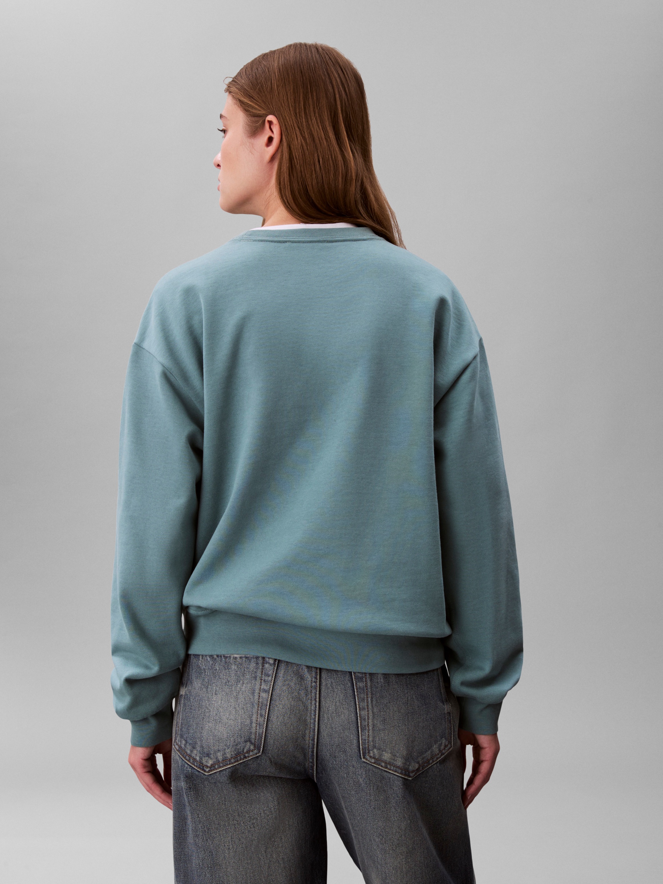Calvin Klein Jeans Sweatshirt »LS MONOLOGO FRENCH TERRY RLXD CR«, , Logoschriftzug

