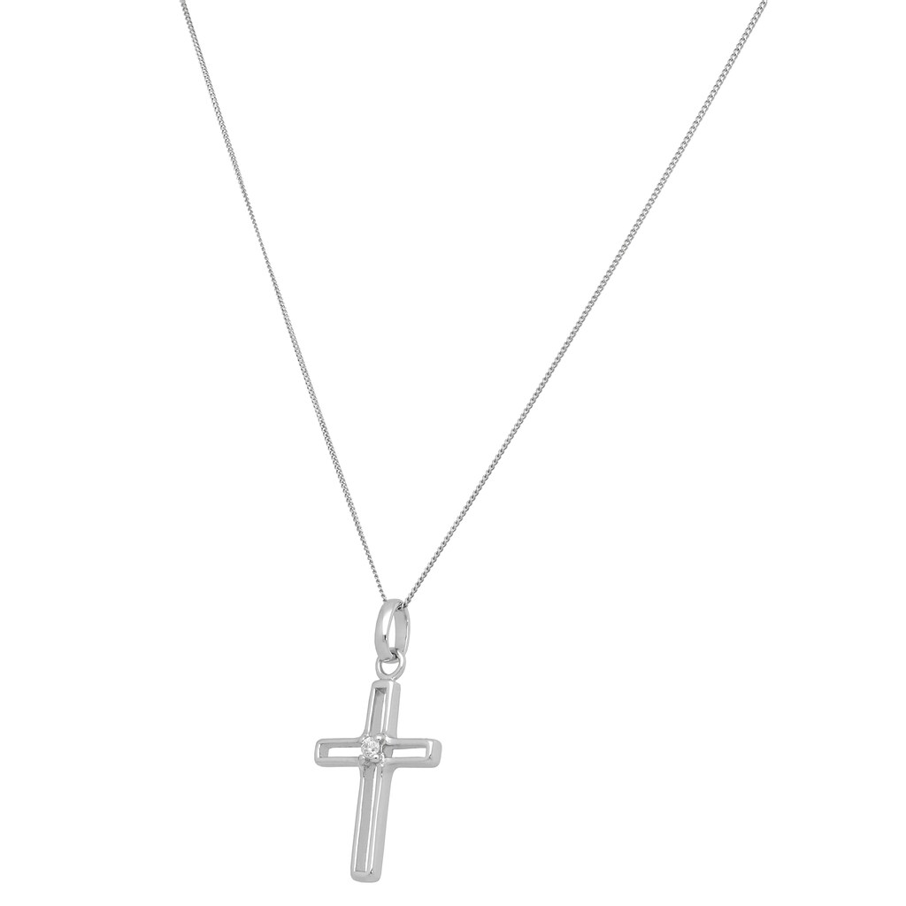 Vivance Kette mit Anhänger »cross pendant«