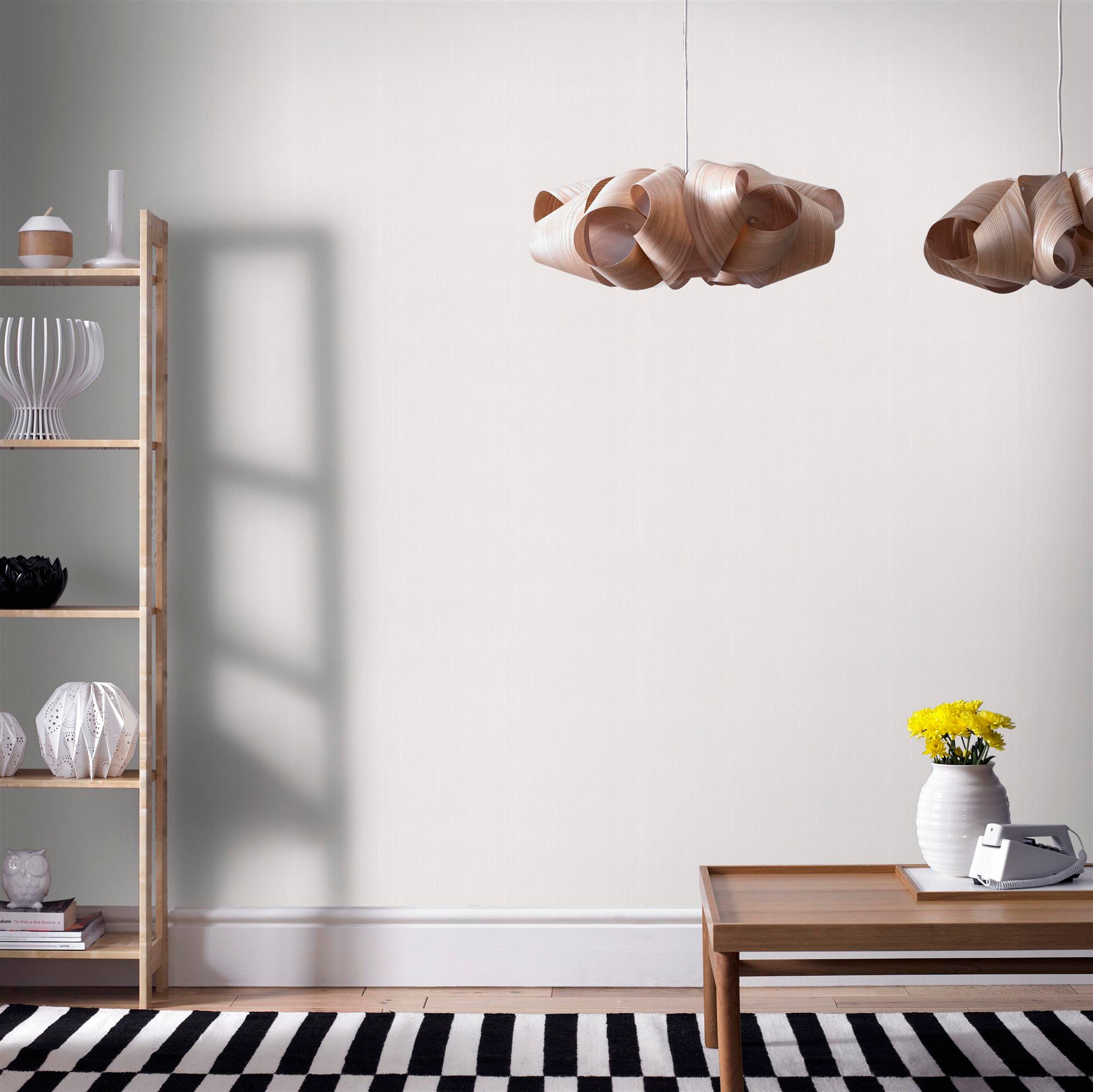 WOW Papiertapete "Gewebe" uni geprägt Weiß - 10m x 52cm günstig online kaufen