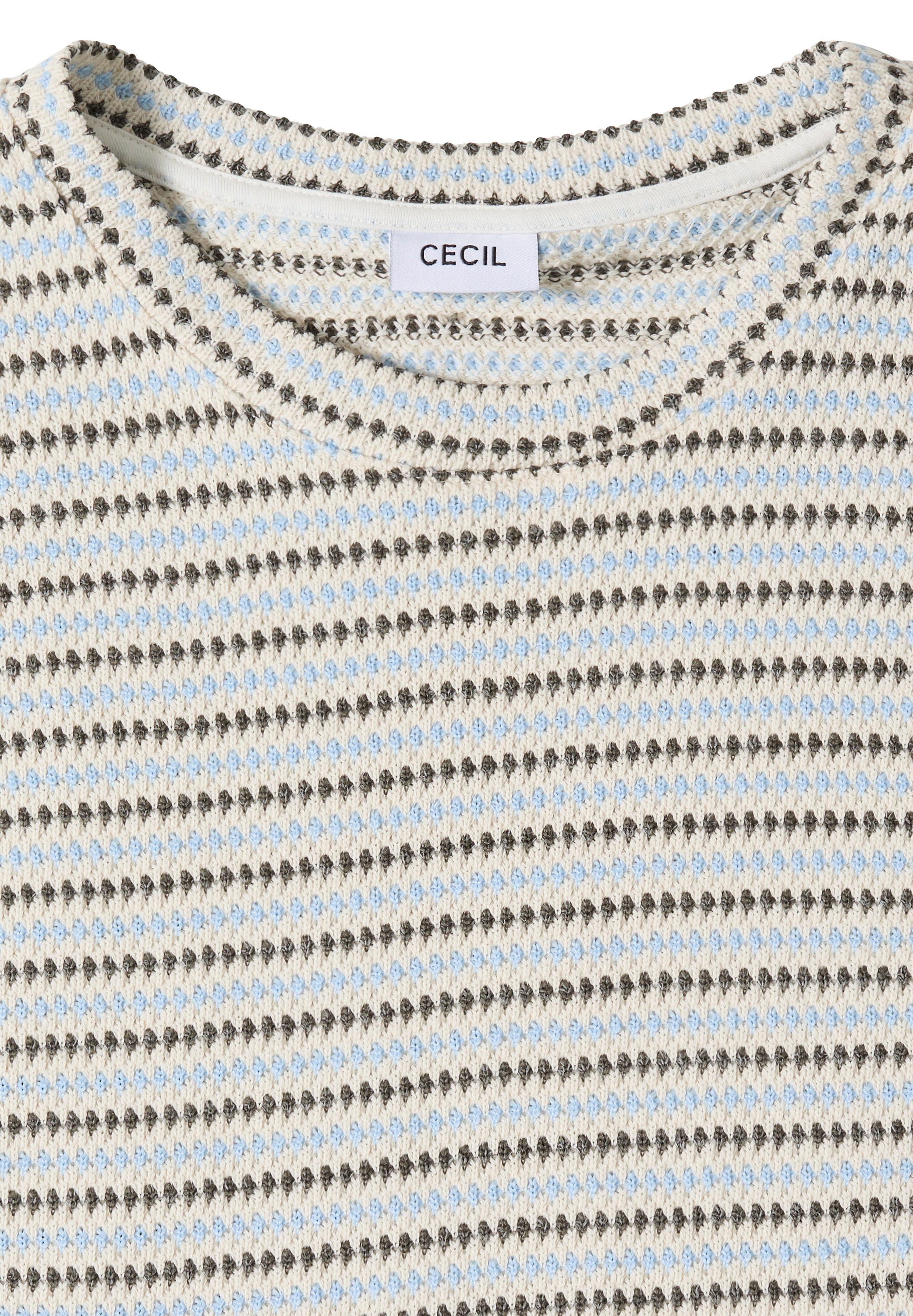 Cecil Rundhalsshirt Rundhalsausschnitt