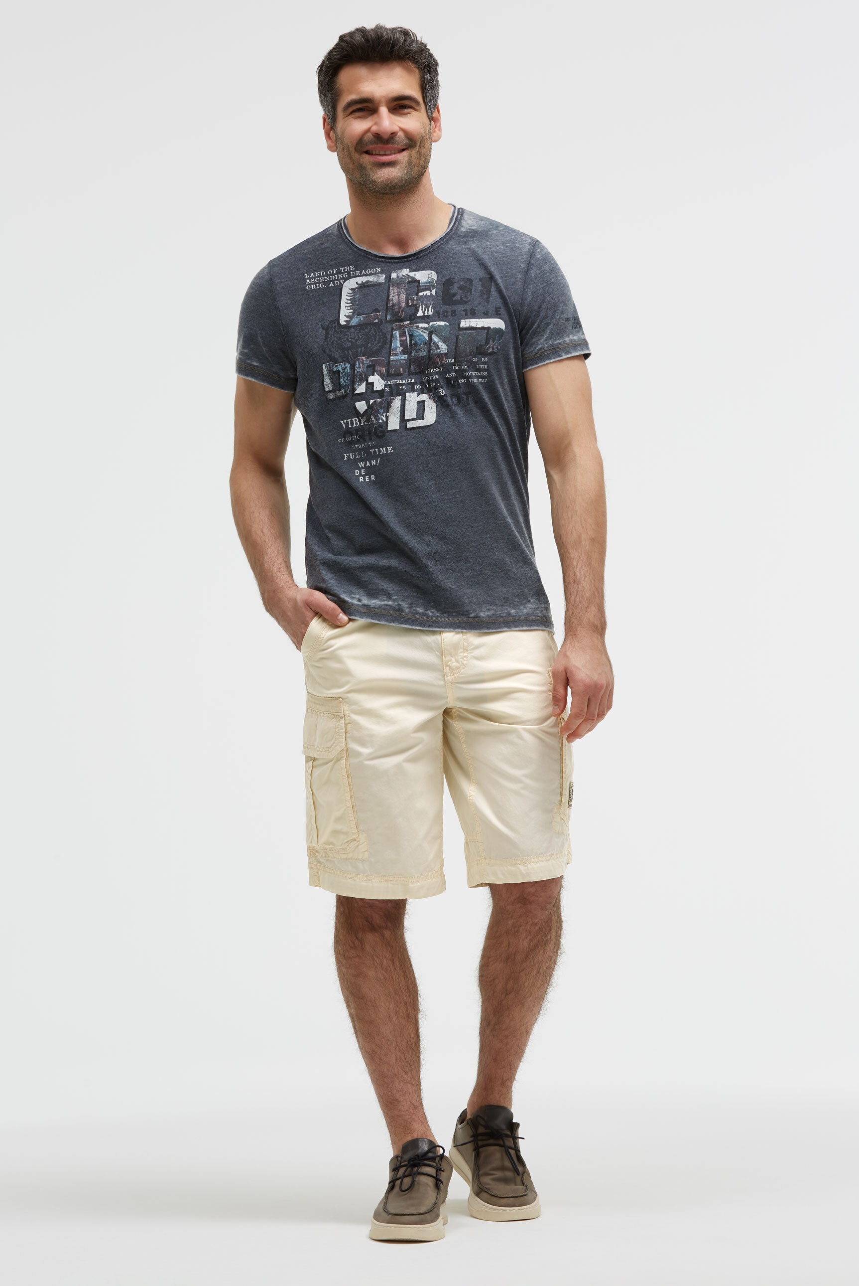 CAMP DAVID Cargoshorts  aus Baumwolle