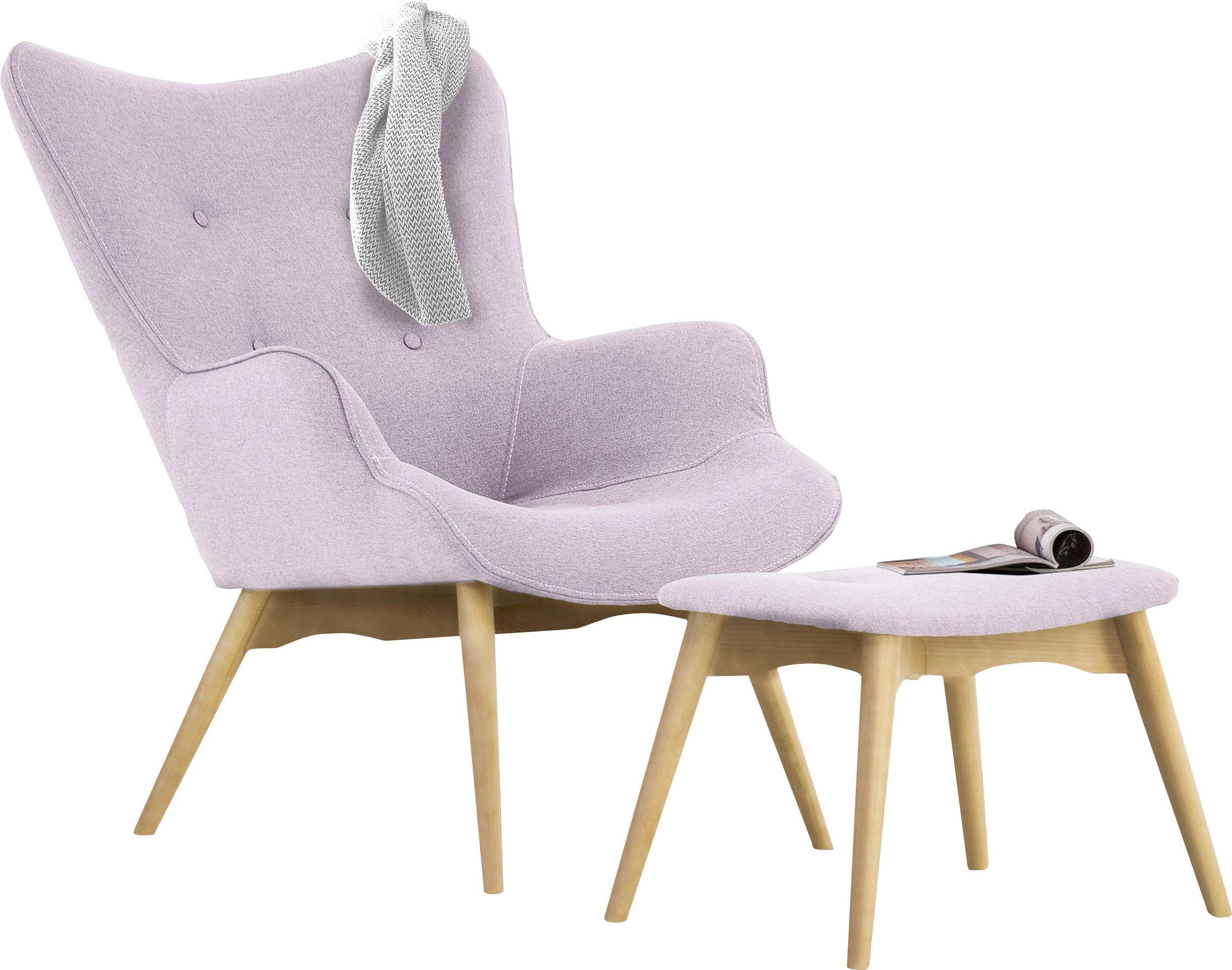 Home affaire Sessel "Egense" wahlweise mit oder ohne Hocker günstig online kaufen