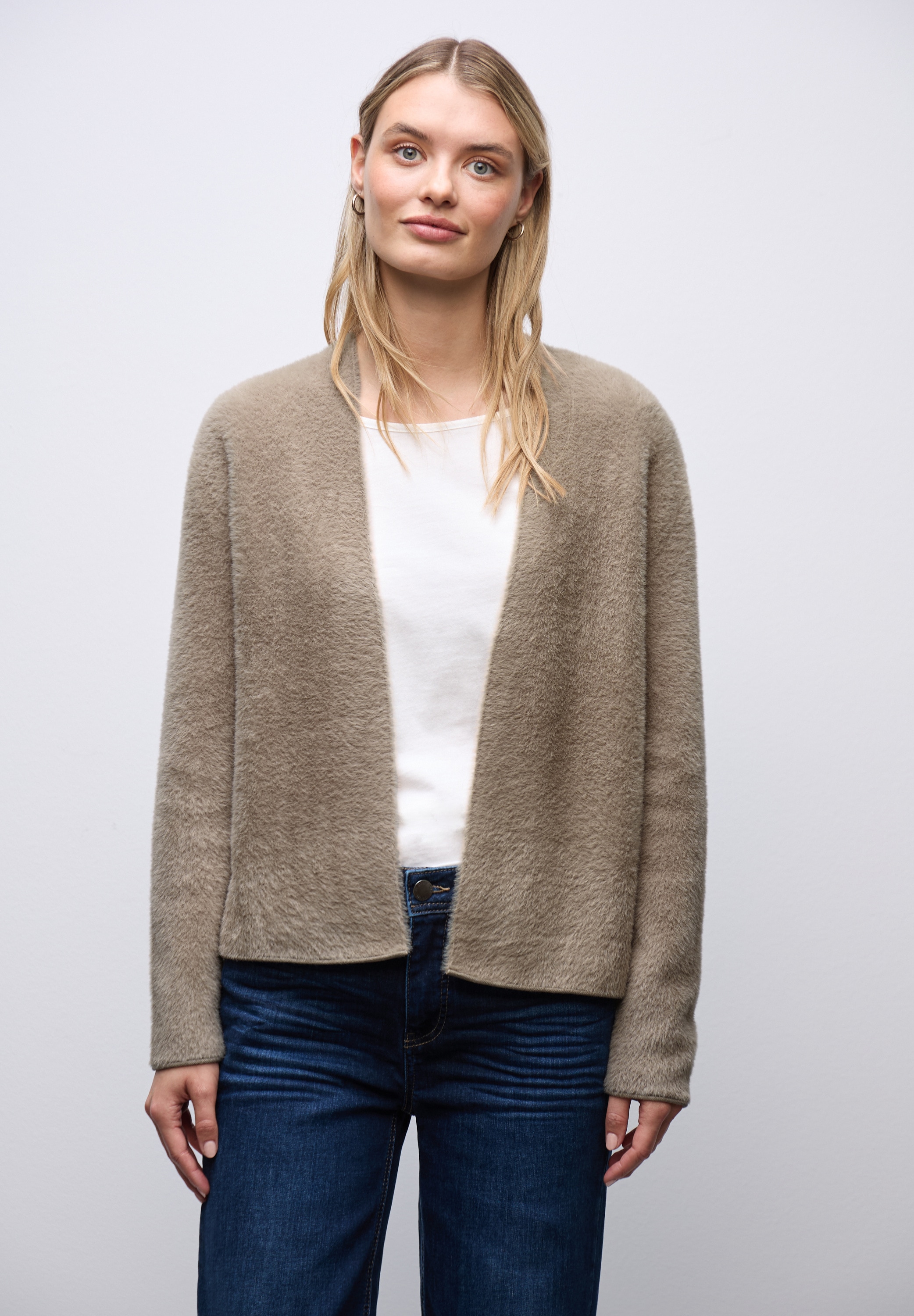 STREET ONE Stehkragenpullover in Unifarbe günstig online kaufen