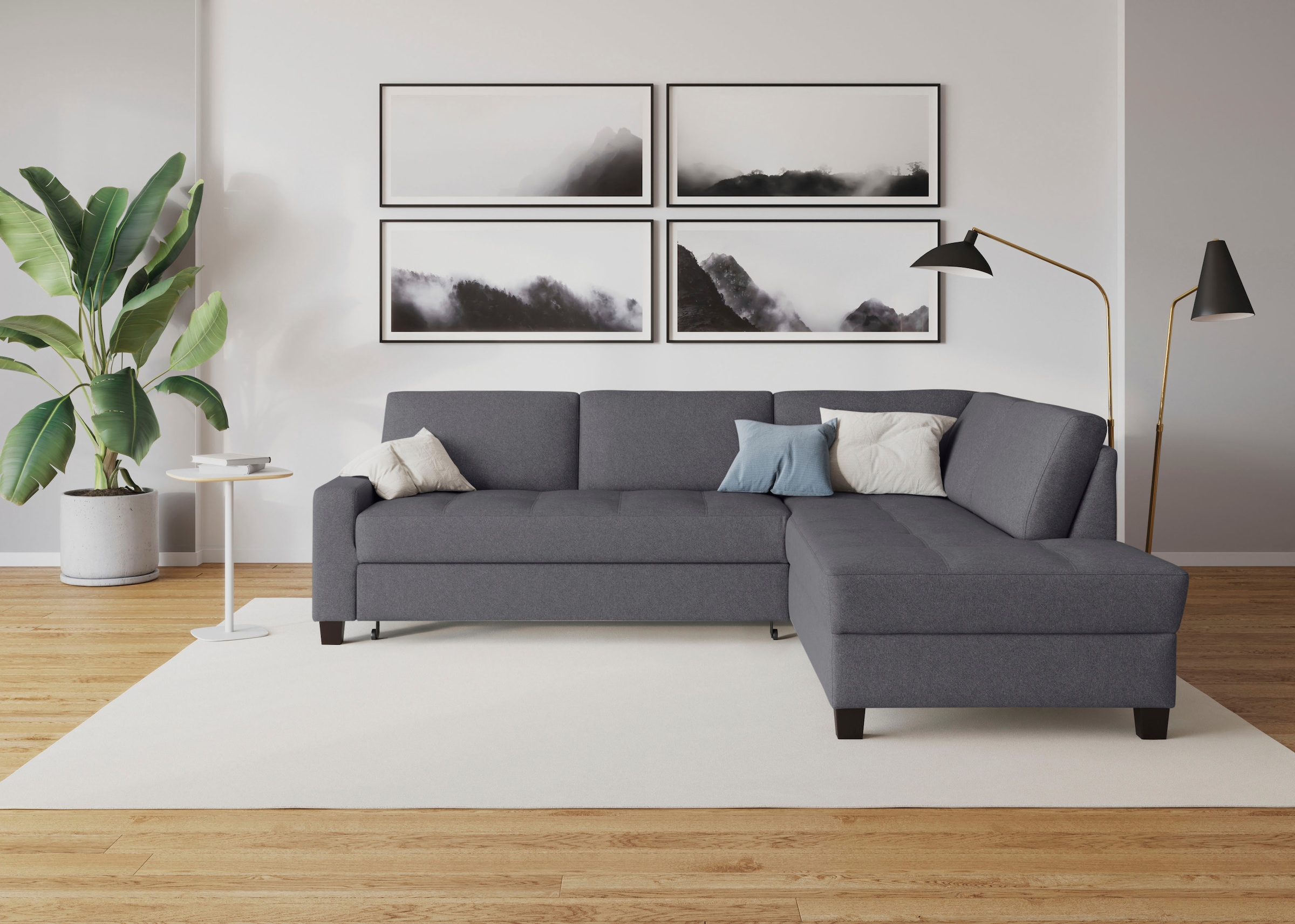 DOMO collection Ecksofa "Florentina L-Form", wahlweise mit Bettfunktion, mi günstig online kaufen