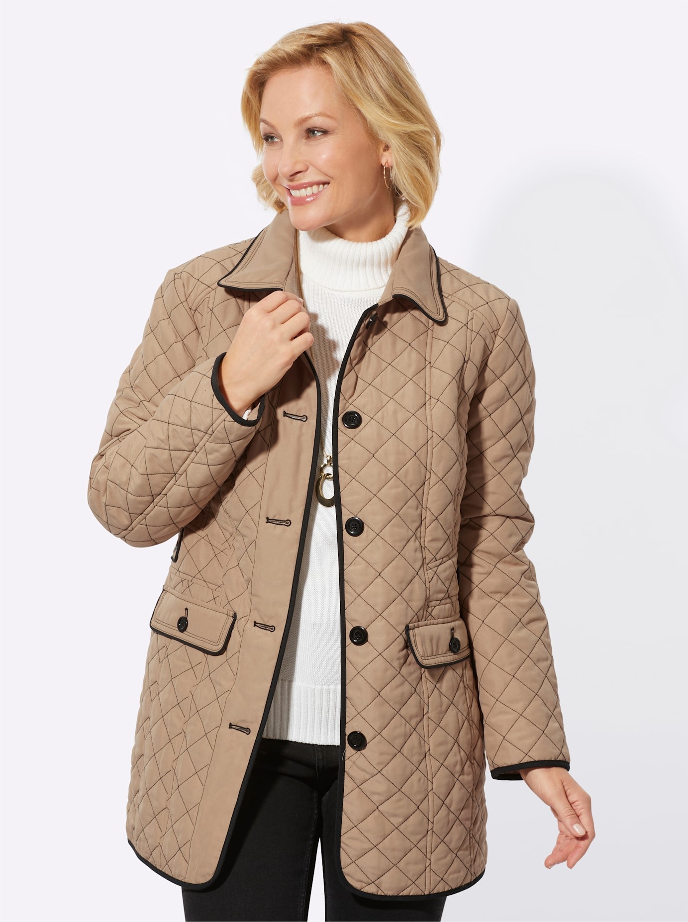 Classic Basics Steppjacke, mit Kapuze günstig online kaufen