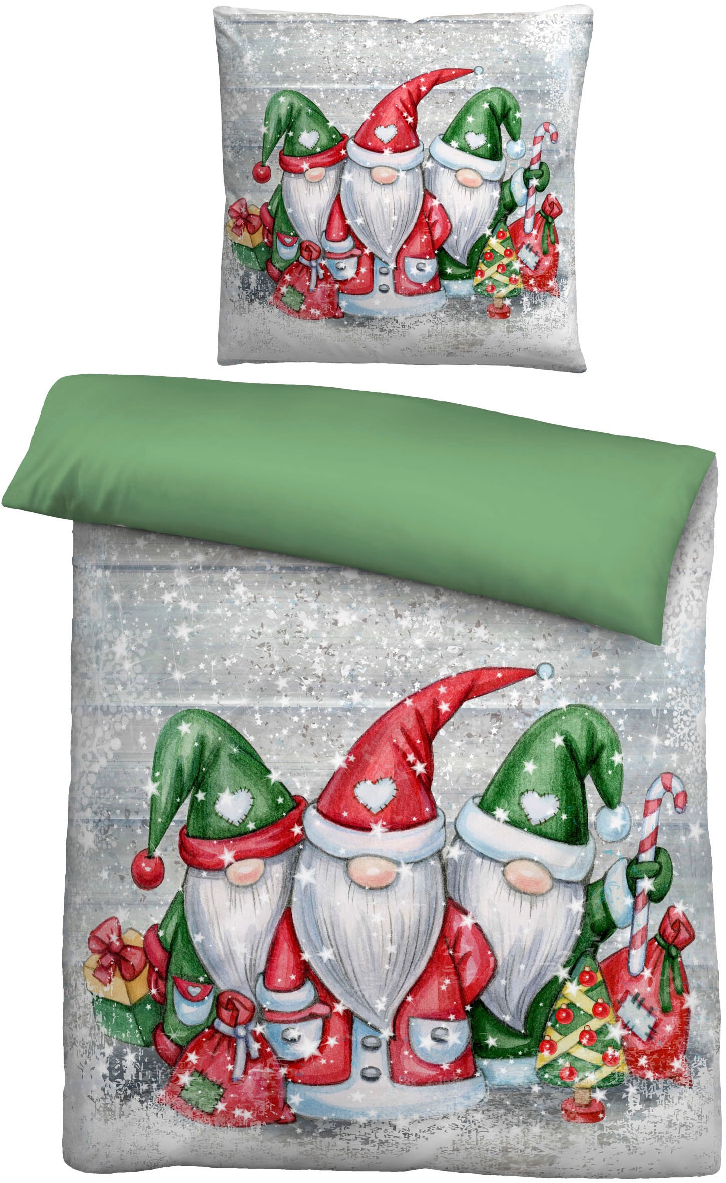 Biberna Wendebettwäsche "0346608" 2 Stk. wohlig warm + weich, pflegeleicht, günstig online kaufen