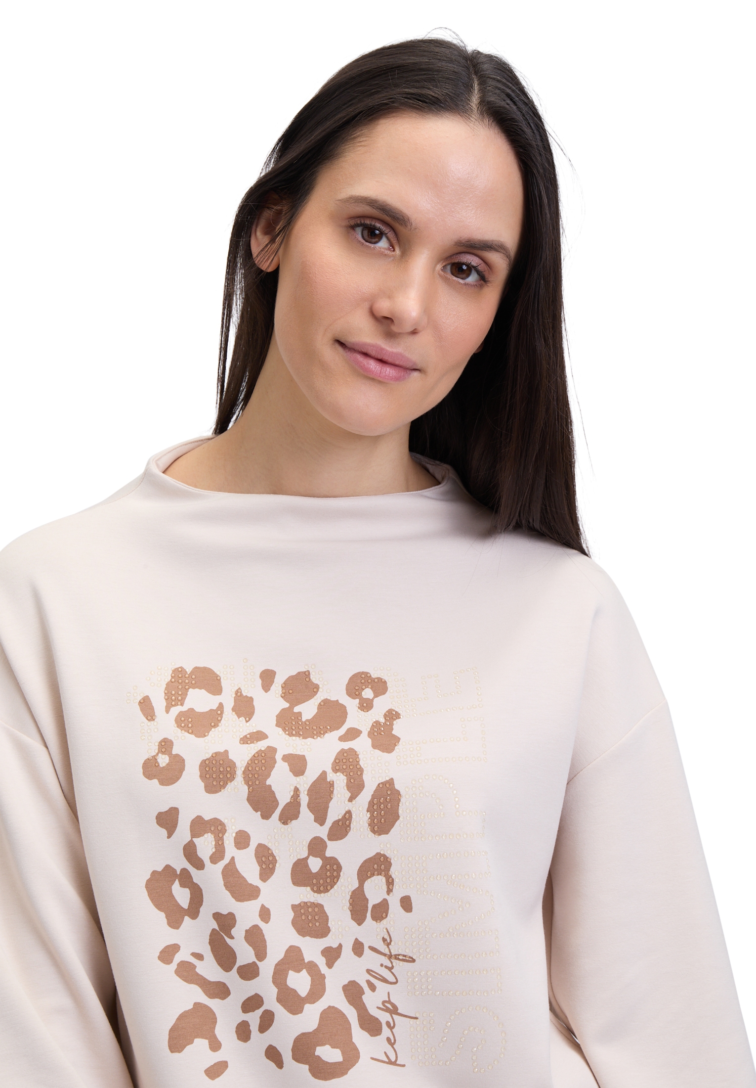 Betty Barclay Sweatshirt »Betty Barclay Damen Sweatshirt mit Stehkragen«, Glitzersteine