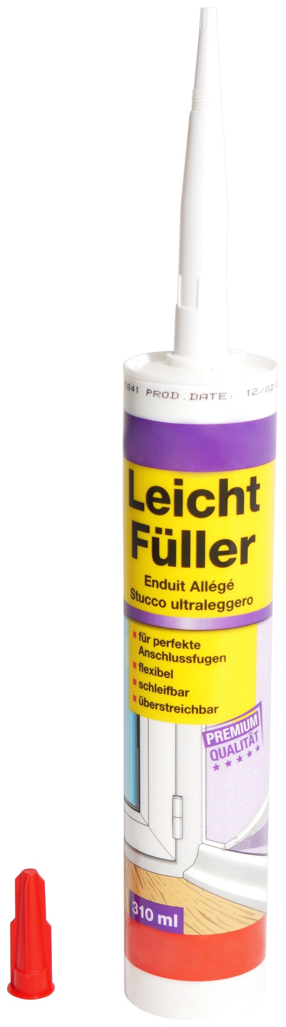 A.S. Création Fugenfueller "Fugen und Flächen Leichtfüller" für perfekte Anschlussfugen, 310 ml