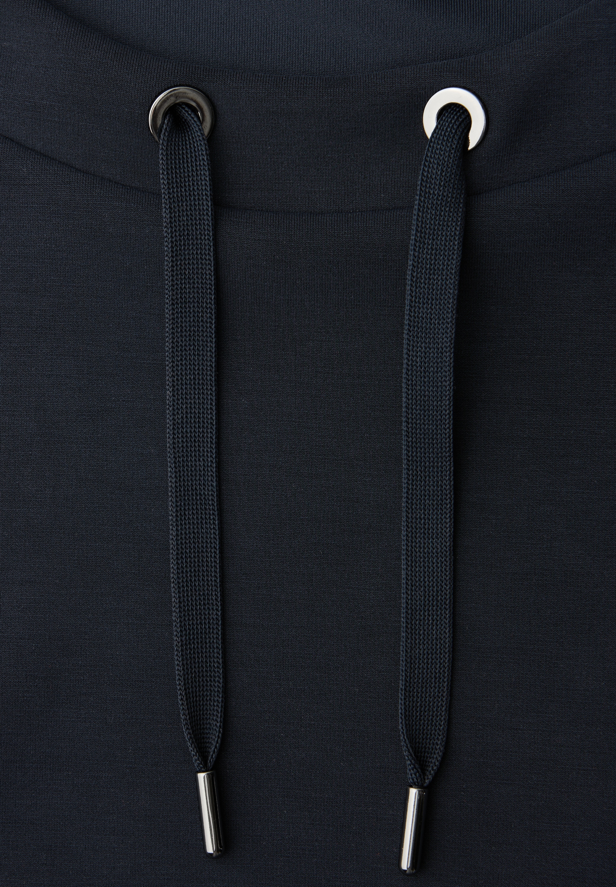 STREET ONE Sweatshirt , Halbarm Silk-Look Shirt mit Kordelzug
