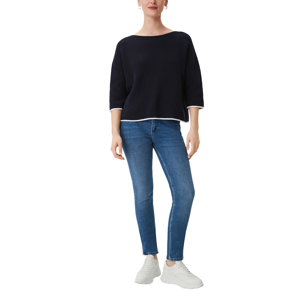 Comma Strickpullover, mit Drop-Shoulder Naht