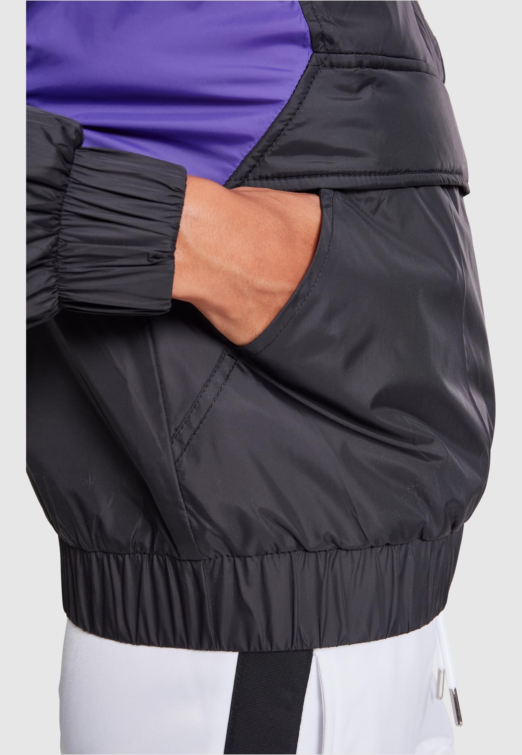 URBAN CLASSICS Allwetterjacke »Urban Classics Damen Ladies 3-Tone Padded Pull Over Jacket«, (1 St.), mit Kapuze
