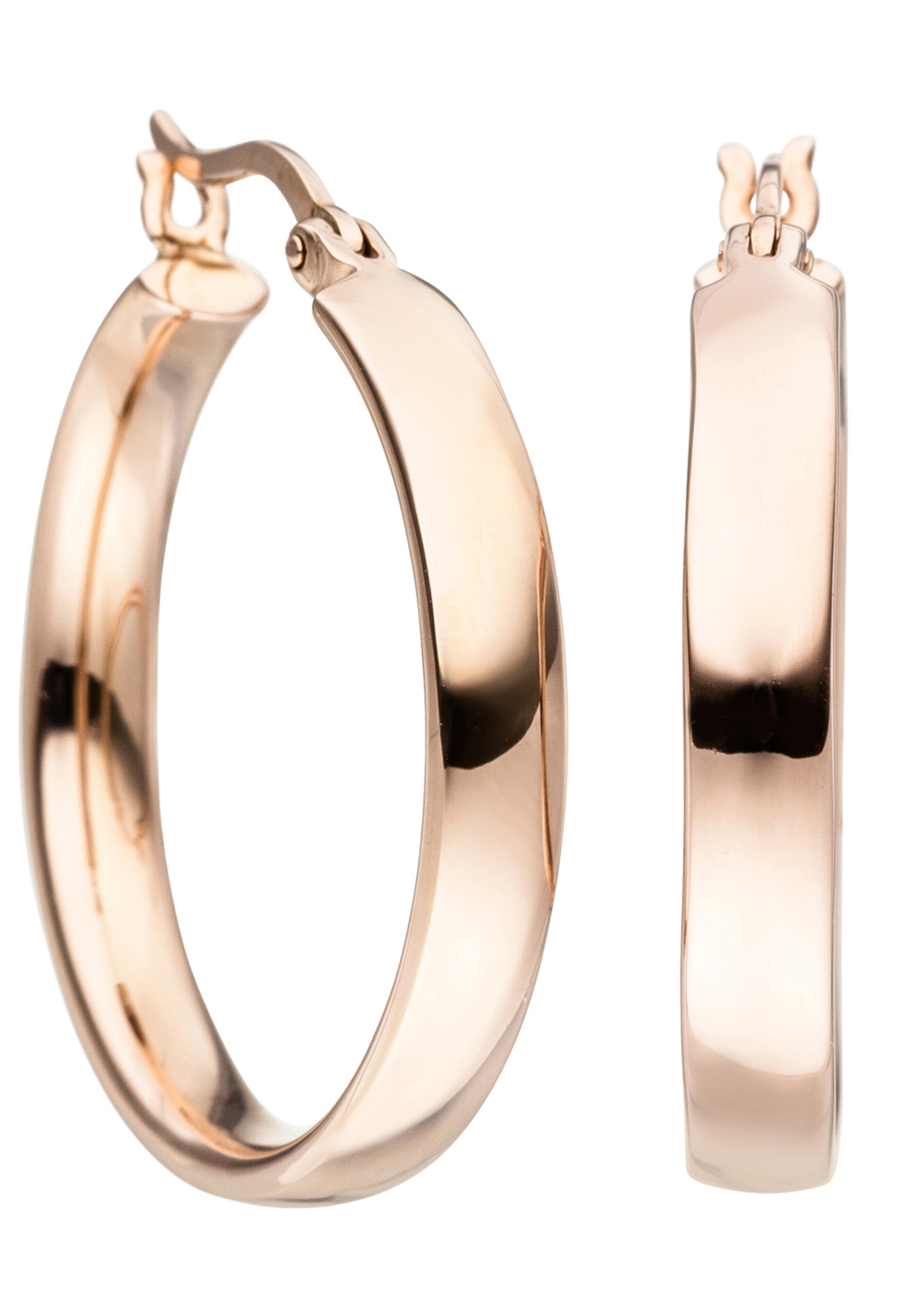 JOBO Paar Creolen »Ohrringe 25 mm«, 925 Silber roségold vergoldet kaufen |  BAUR