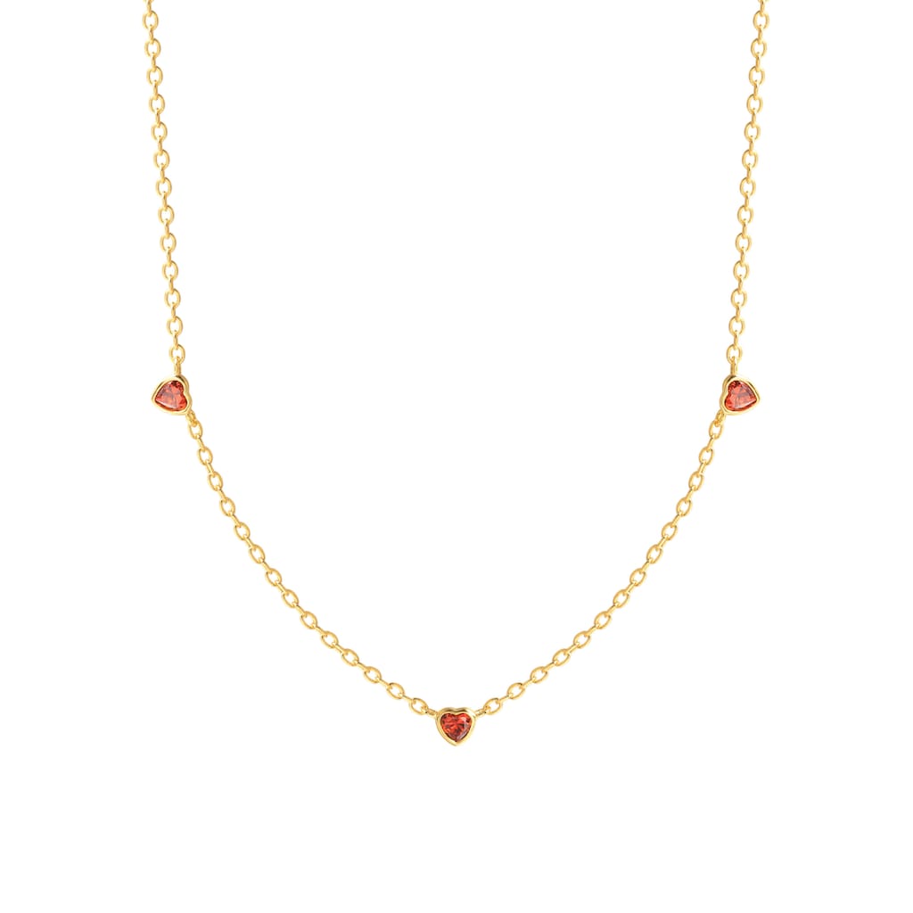 XENOX Kette mit Anhänger »XS ADORE Herzen XS91340 XS91340G« mit Zirkonia (synth.) XENOX Kette mit Anhänger »XS ADORE Herzen XS91340 XS91340G« mit Zirkonia (synth.)