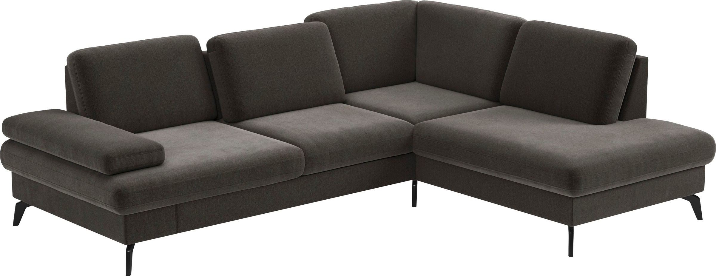 sit&more Ecksofa »Morris L-Form, inkl. Sitztiefenverstellung«, wahlweise mit Armteilverstellung, Bettfunktion & Bettkasten