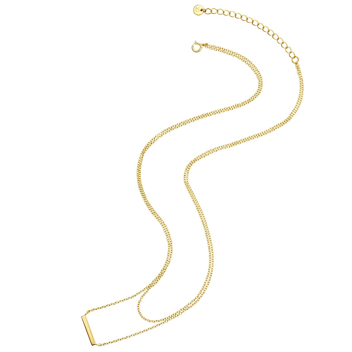 Glanzstücke München Kette mit Anhänger »GSM1193« Kette mit Anhänger Sterling Silber gelbgold