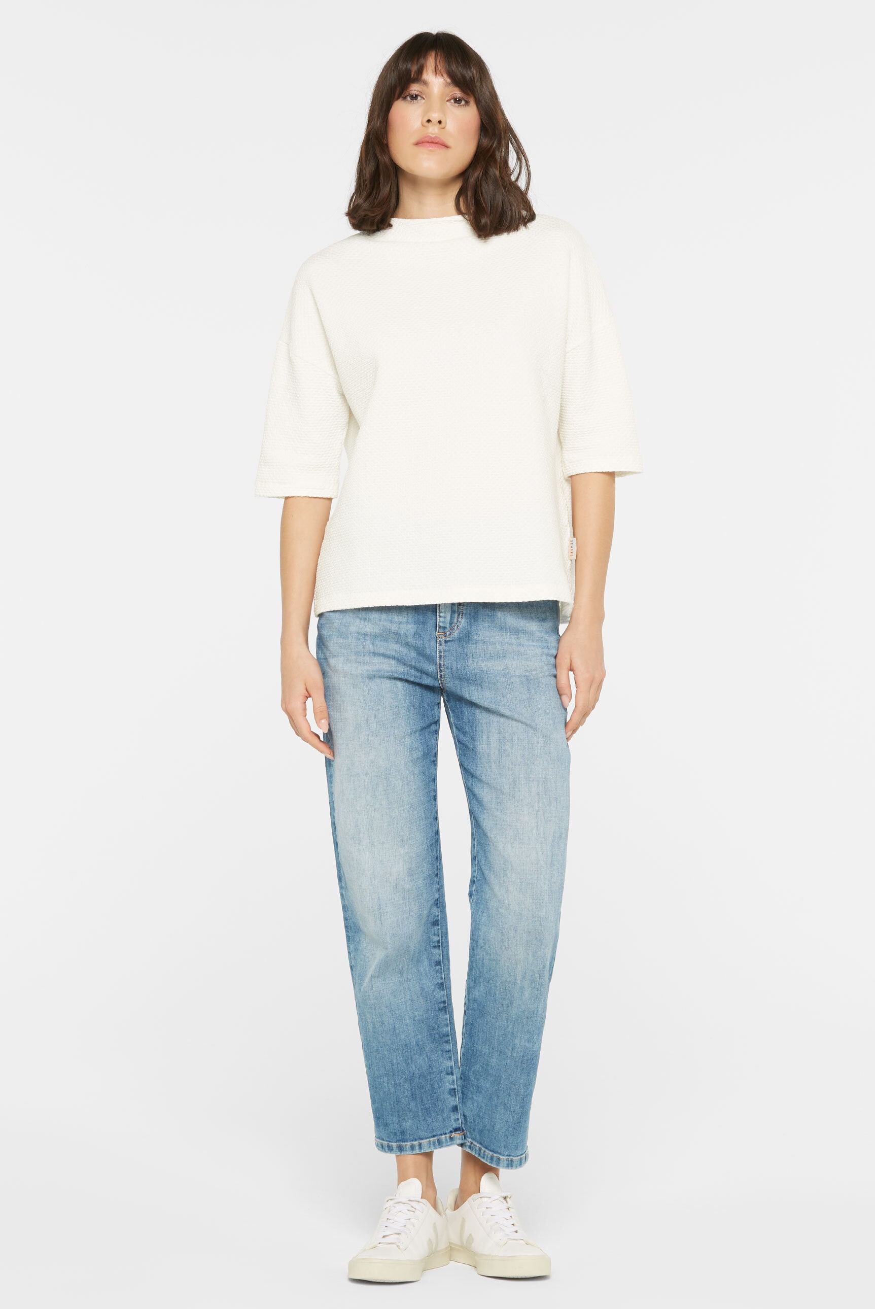 SENSES.THE LABEL Sweater , in moderner Boxy-Form
