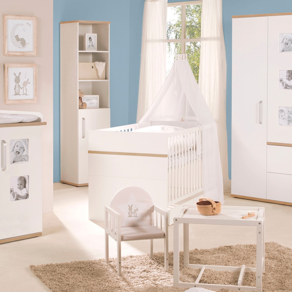 roba® Babyzimmer-Komplettset »Pia«, (Set, 3 St., Kinderbett, Schrank, Wickelkommode)