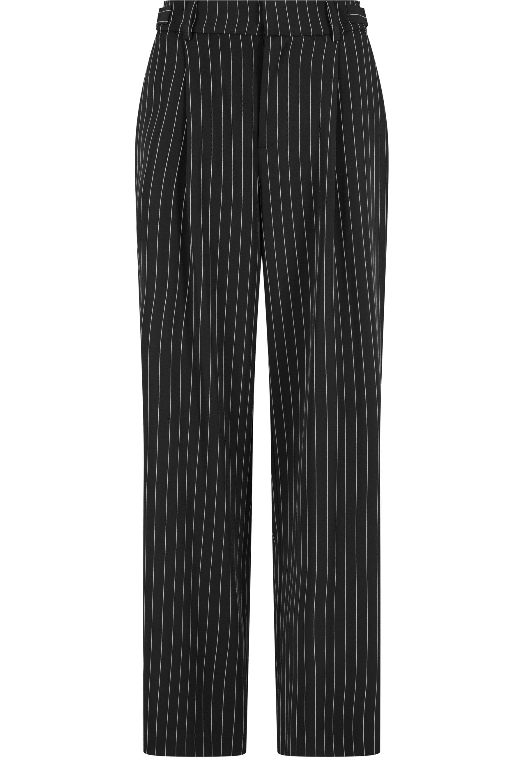 URBAN CLASSICS Stoffhose "Urban Classics Ladies Pinstripe Wide Leg Trousers günstig online kaufen