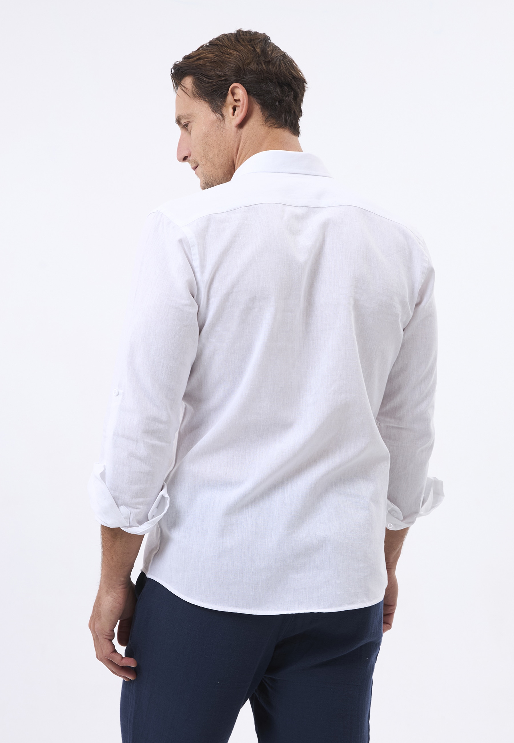 Felix Hardy Langarmhemd »Leinen-Shirt«